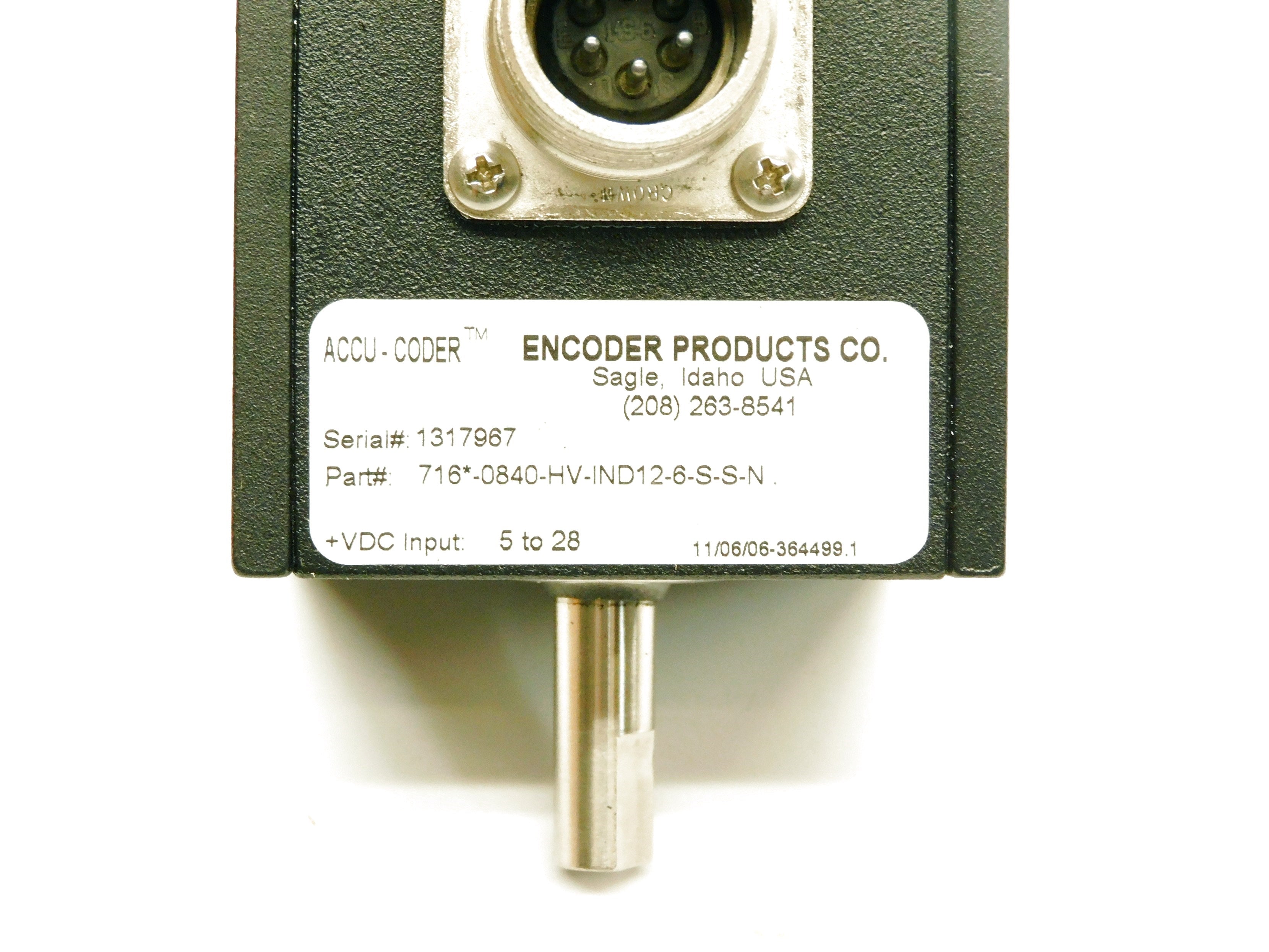 ACCU-CODER 716*-0840-HV-IND12-6-S-S-N NSMP