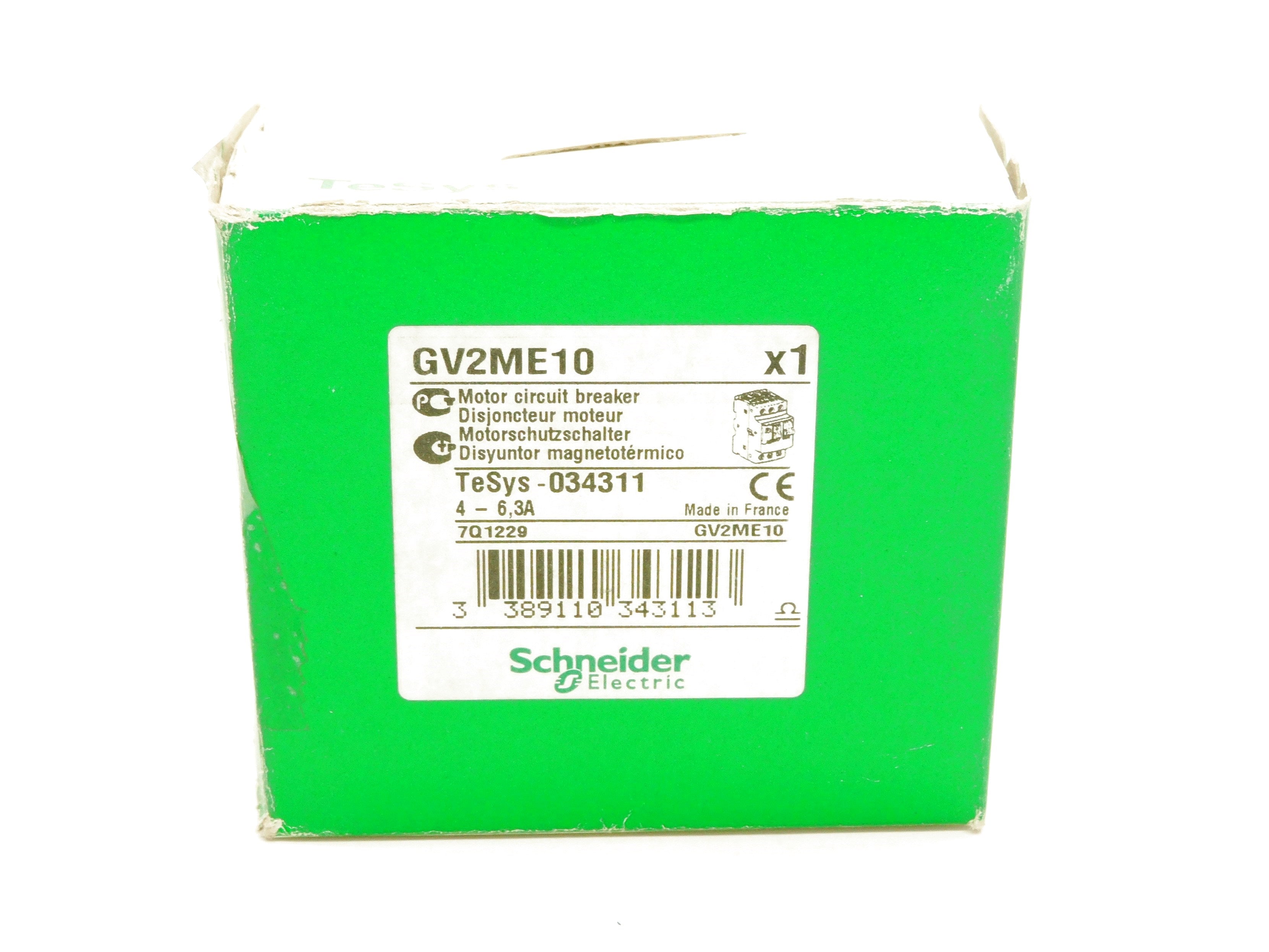 SCHNEIDER GV2ME10 4-6.3A NSMP