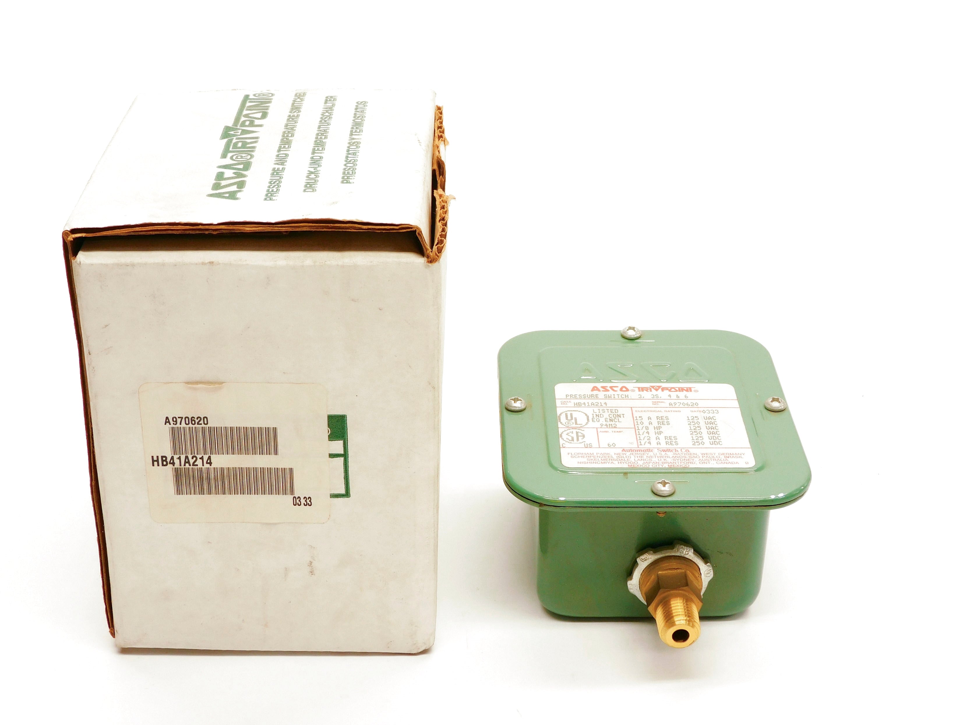 ASCO HB41A214 125VAC/DC 250VAC/DC NSMP