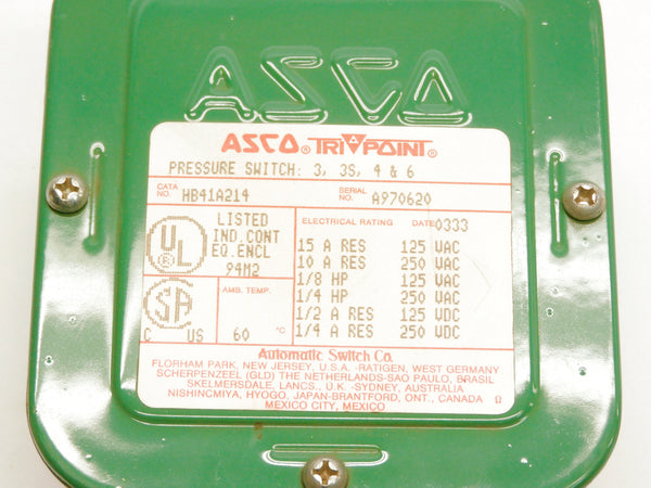 ASCO HB41A214 125VAC/DC 250VAC/DC NSMP