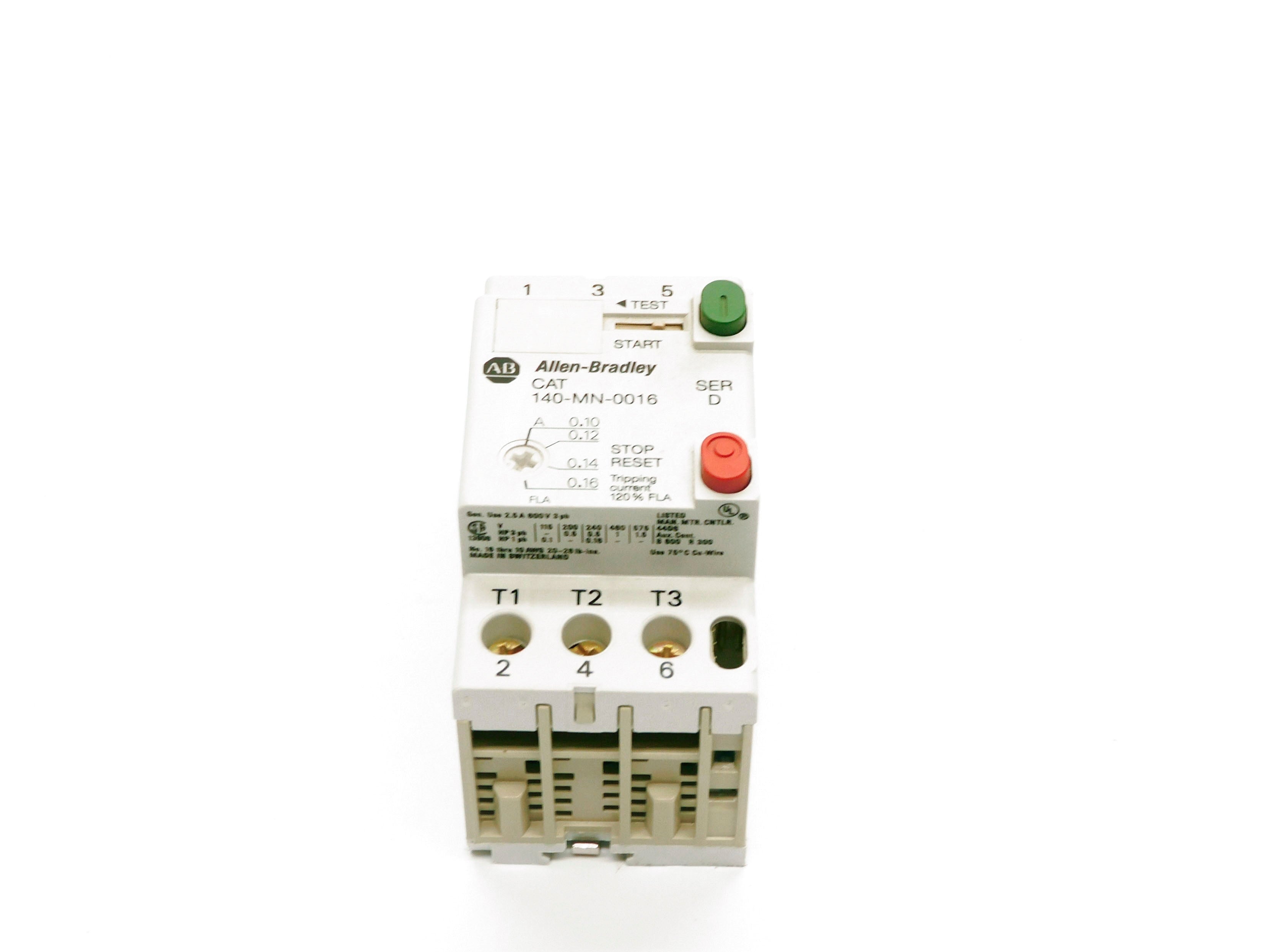 ALLEN BRADLEY 140-MN-0016 SER. D 0.1-0.16A 690V NSMP
