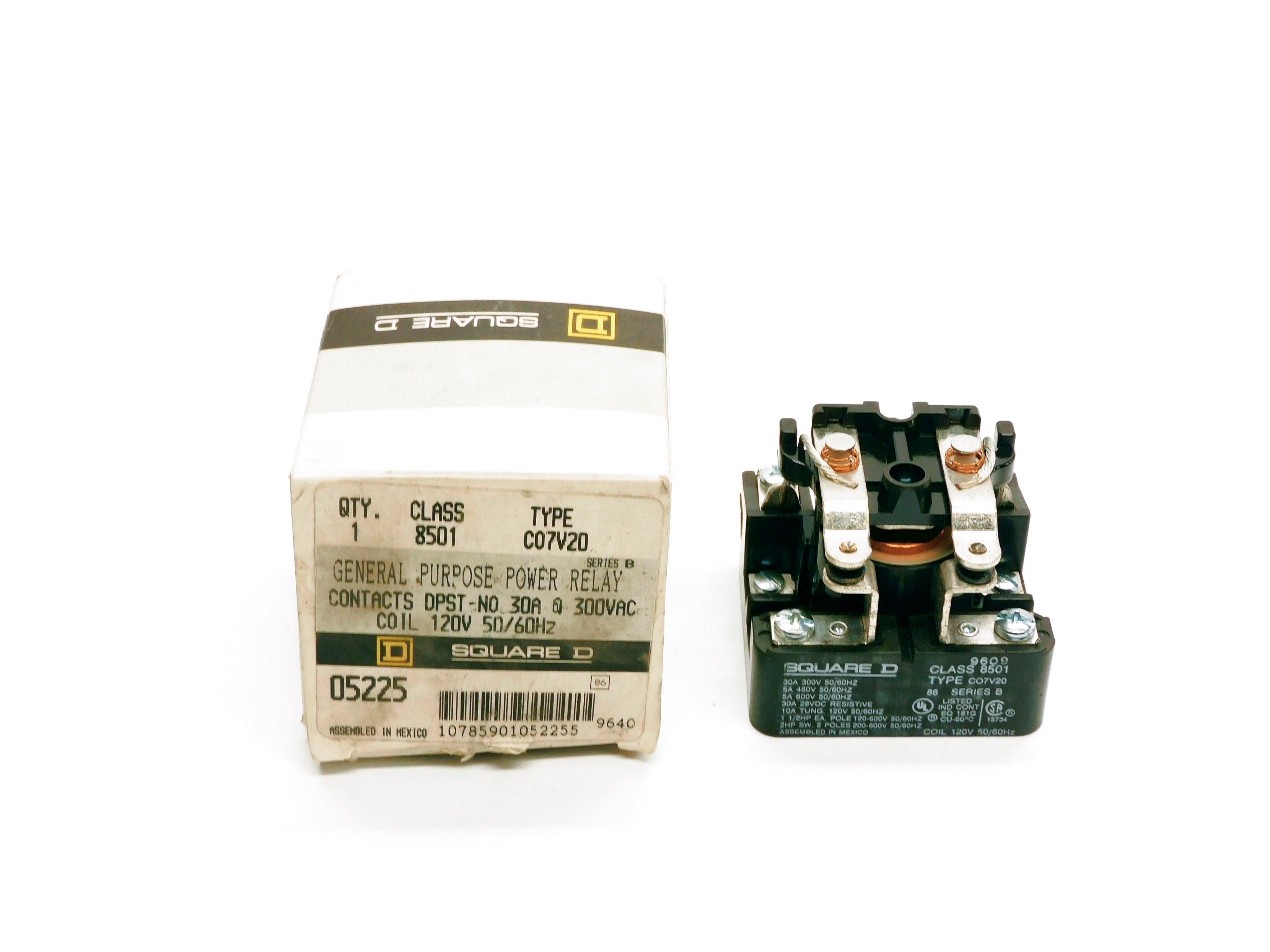 SQUARE D 8501C07V20 SER. B 120V 20A NSMP