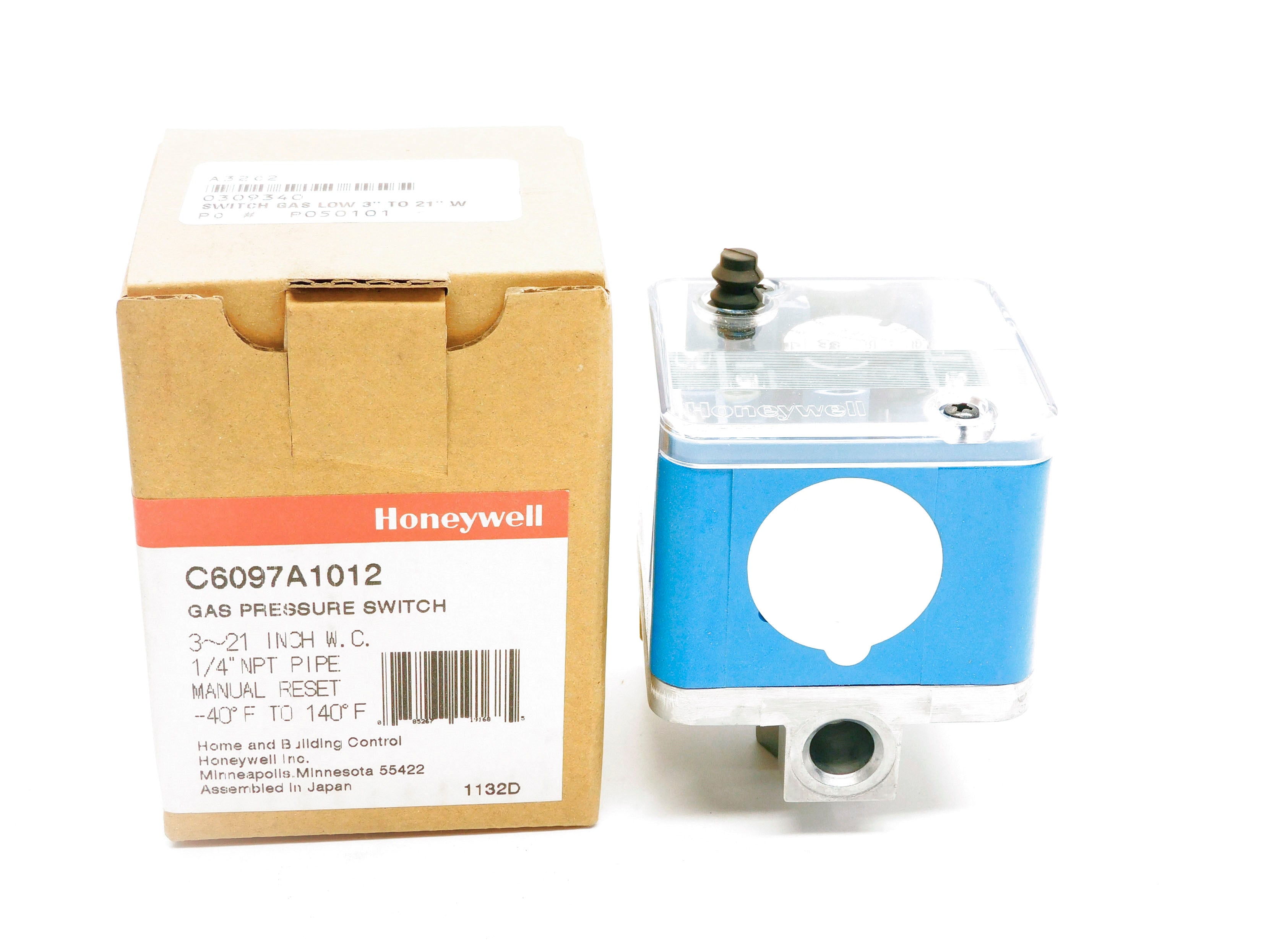 HONEYWELL C6097A1012 3-21PSI 120-240VAC -40'F-140'F NSMP