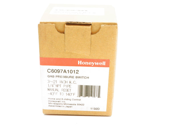 HONEYWELL C6097A1012 3-21PSI 120-240VAC -40'F-140'F NSMP