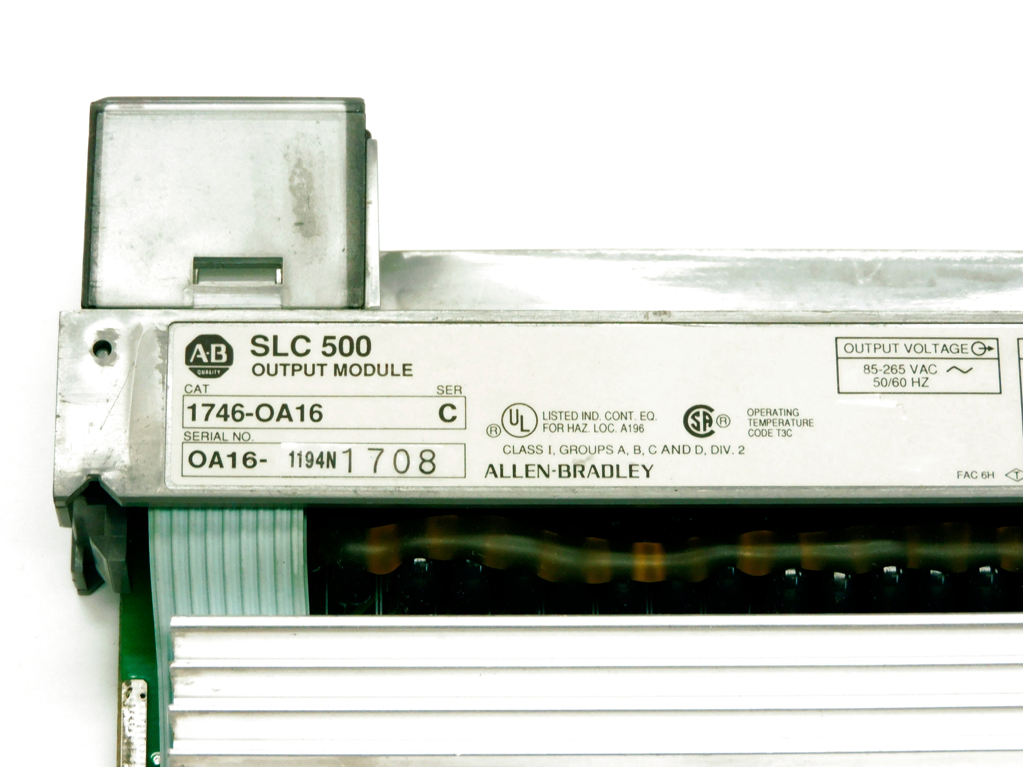 ALLEN BRADLEY 1746-OA16 SER. C (MISSING TERMINAL) UNMP