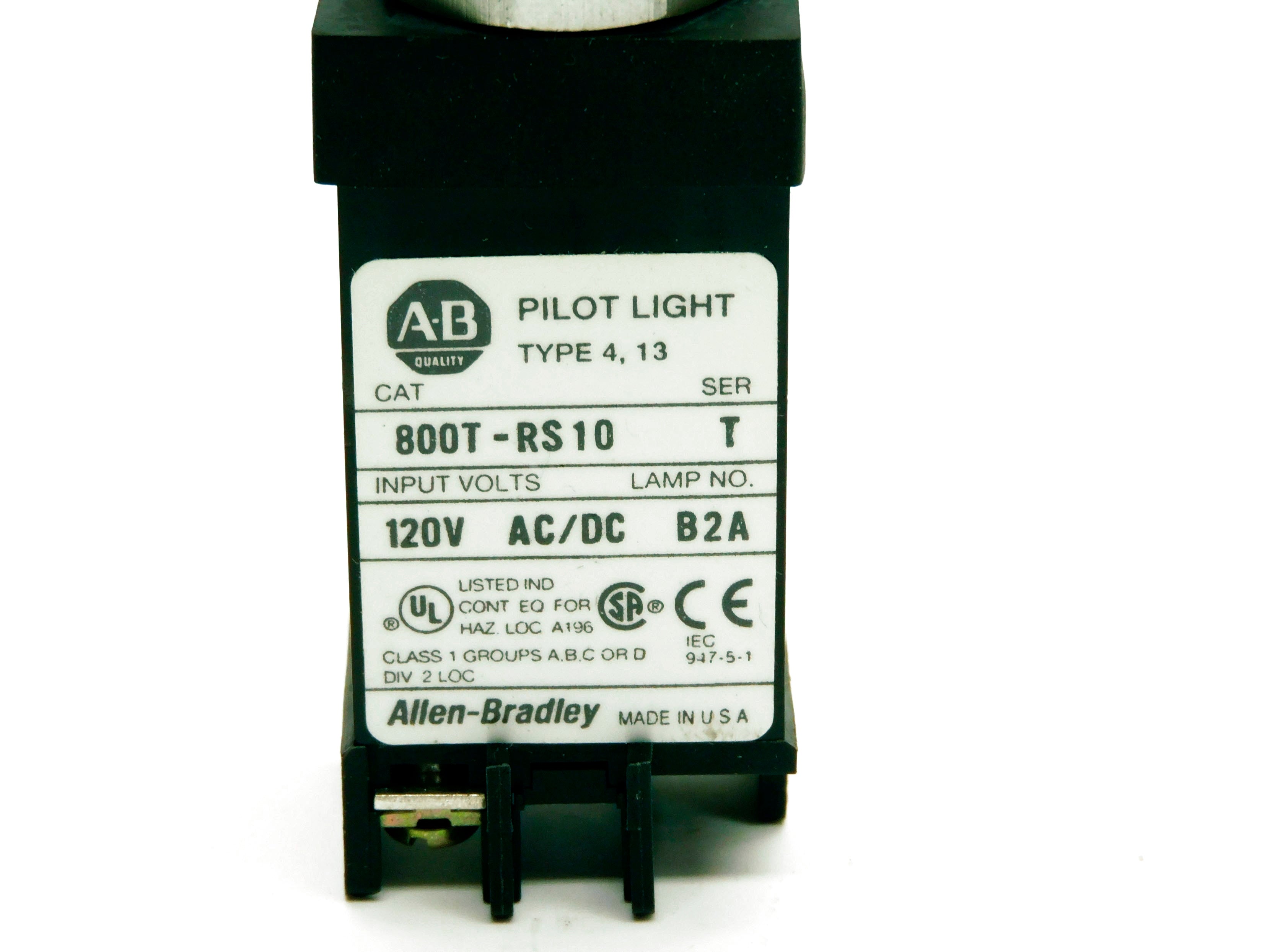 ALLEN BRADLEY 800T-RS10 SER. T NSNP