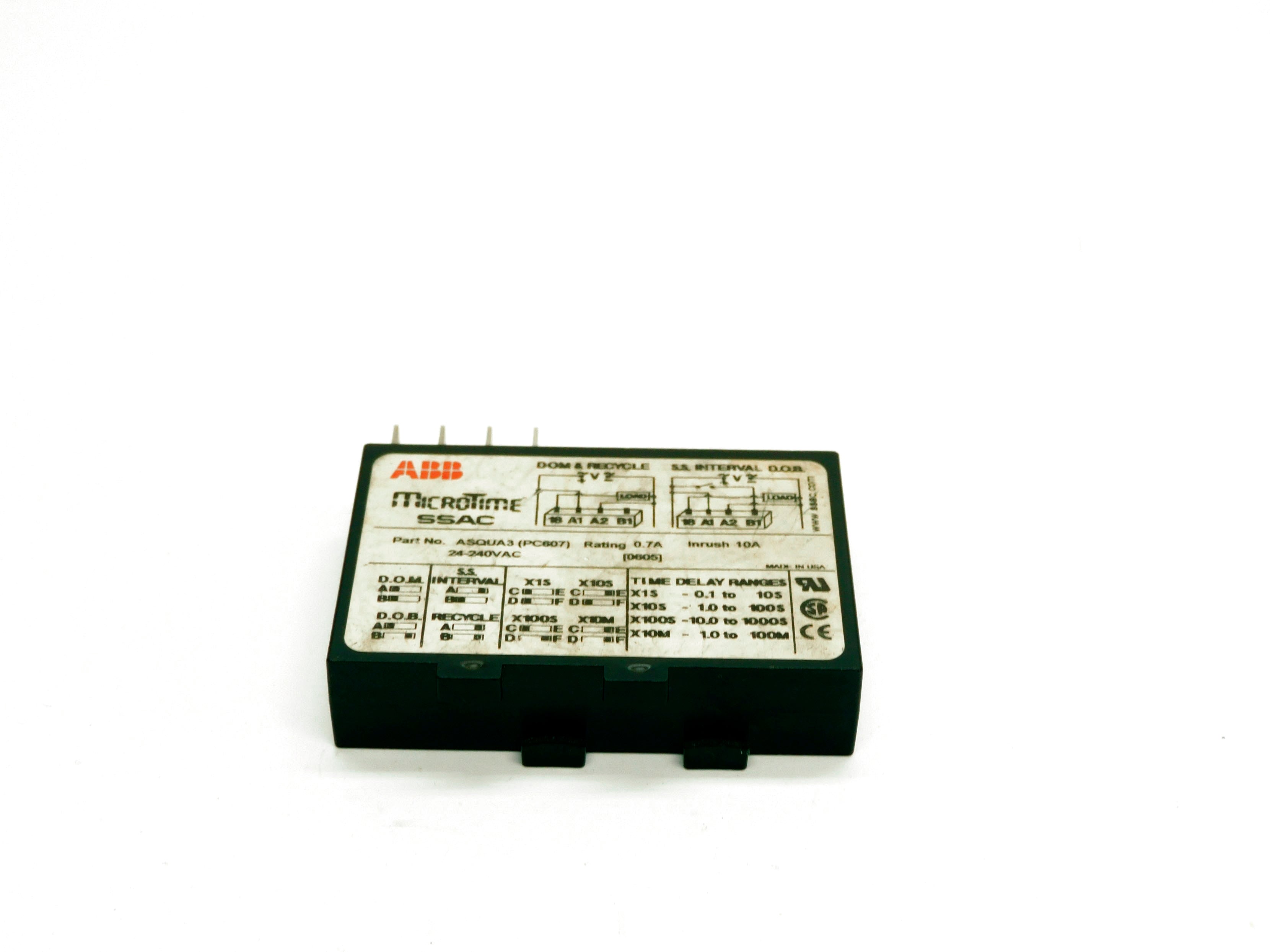 ABB ASQUA3(PC607) 24-240VAC 10A UNMP