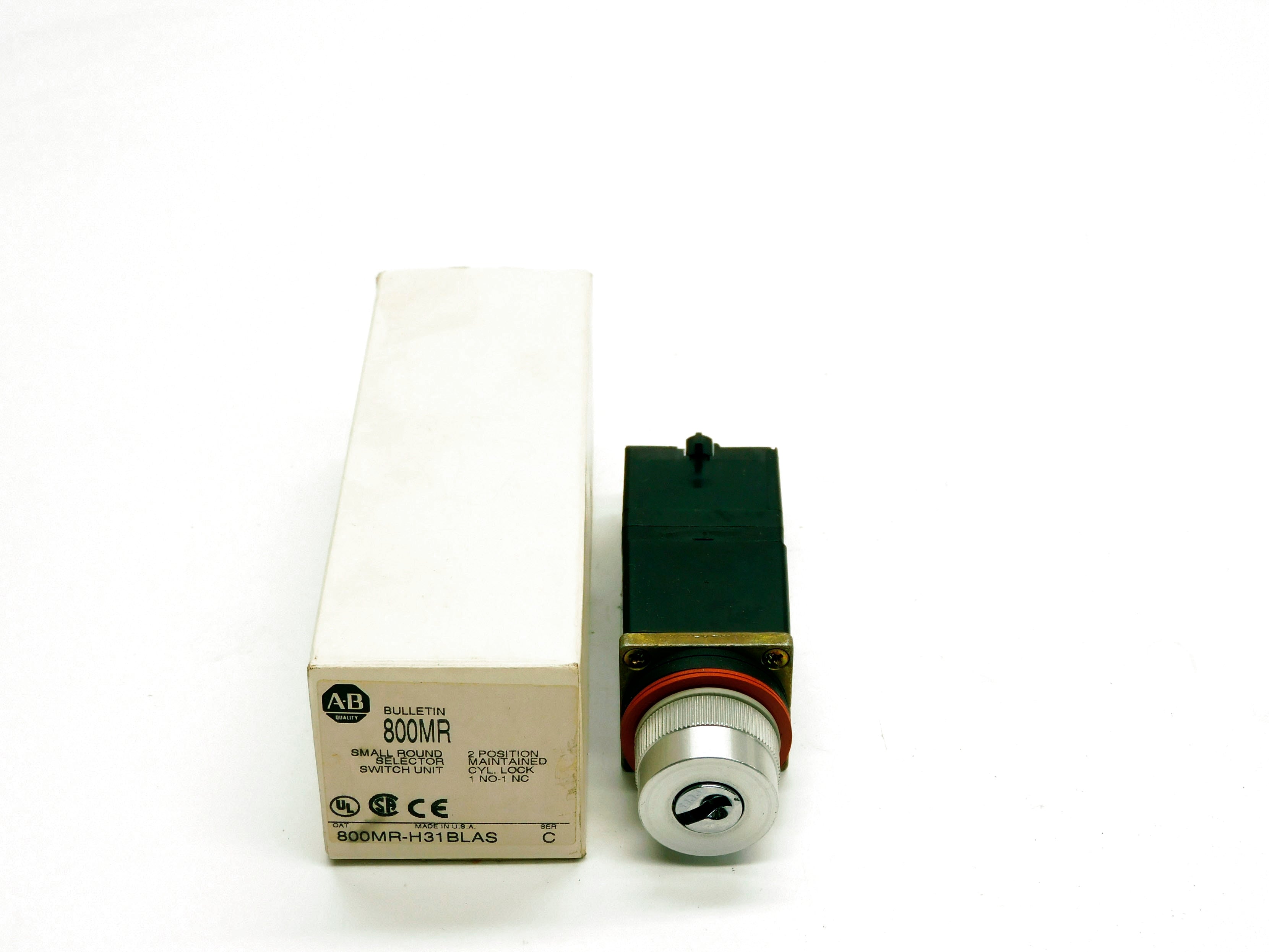 ALLEN BRADLEY 800MR-H31BLAS SER. C (NO KEY) (WH) NSMP