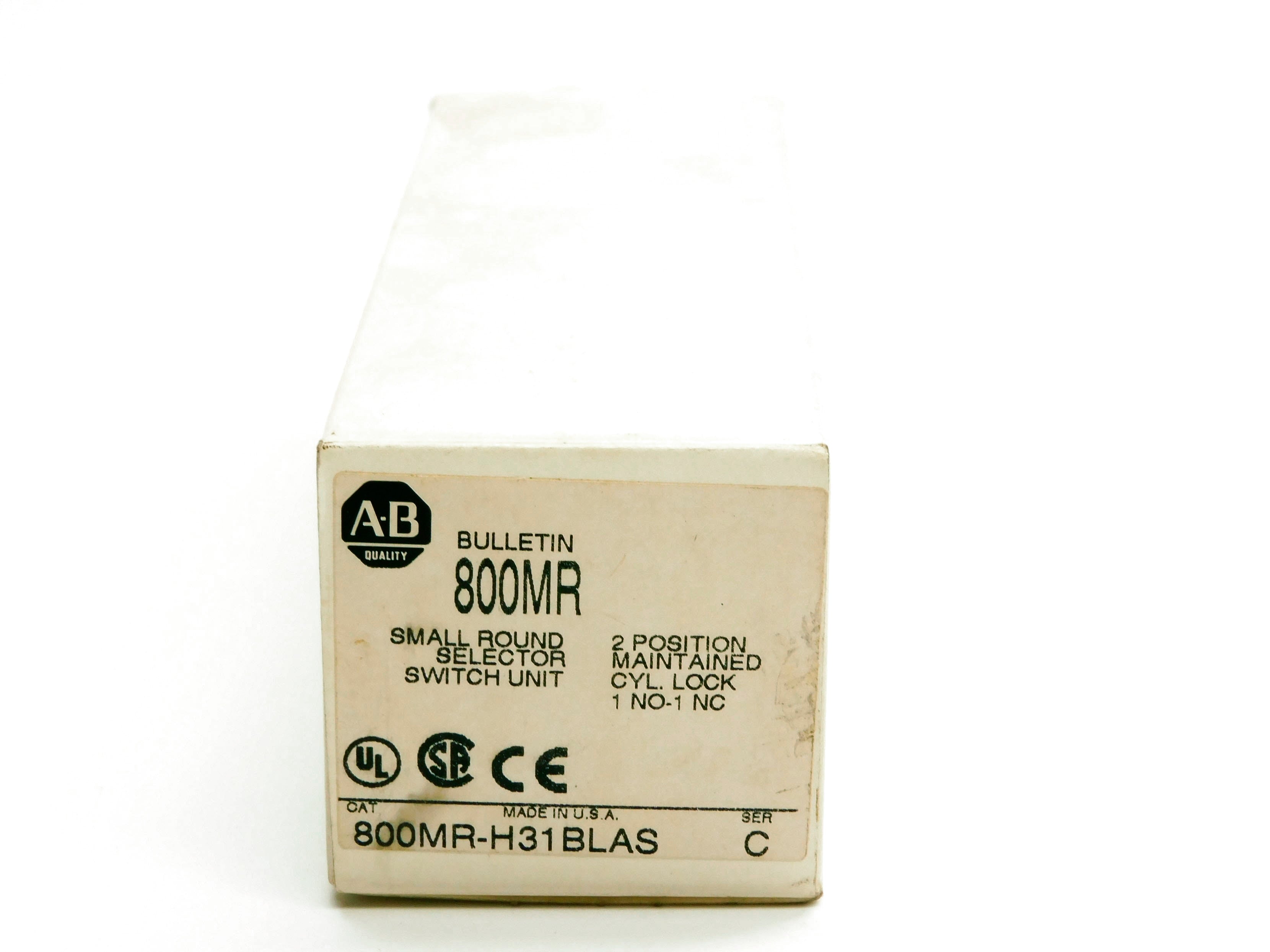 ALLEN BRADLEY 800MR-H31BLAS SER. C (NO KEY) (WH) NSMP