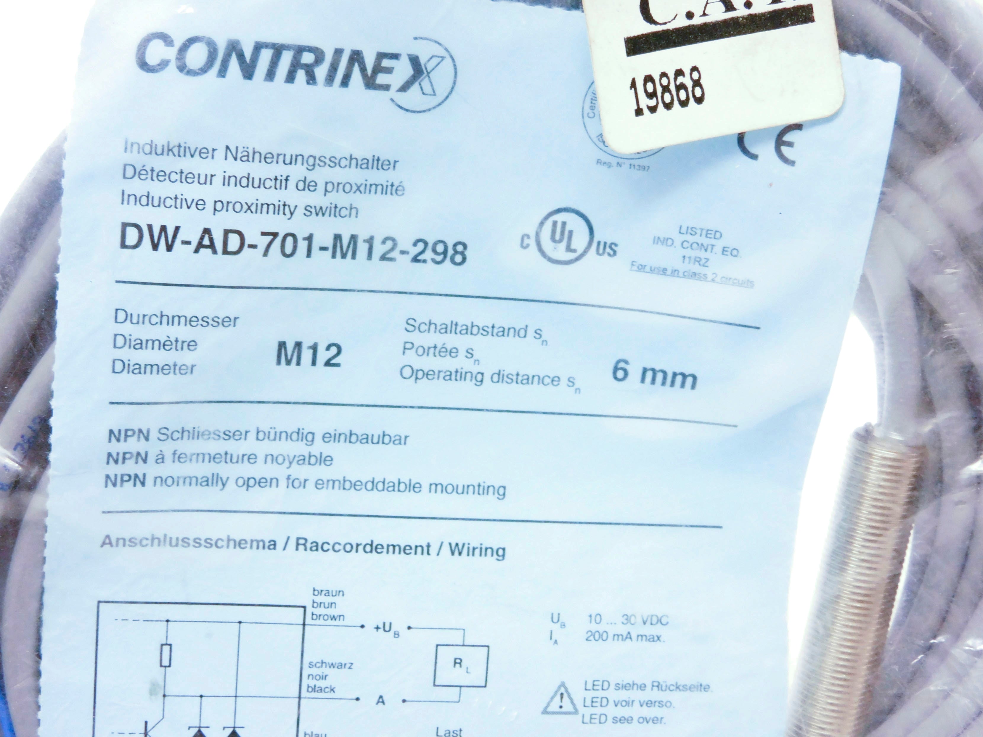 CONTRINEX DW-AD-701-M12-298 NSMP