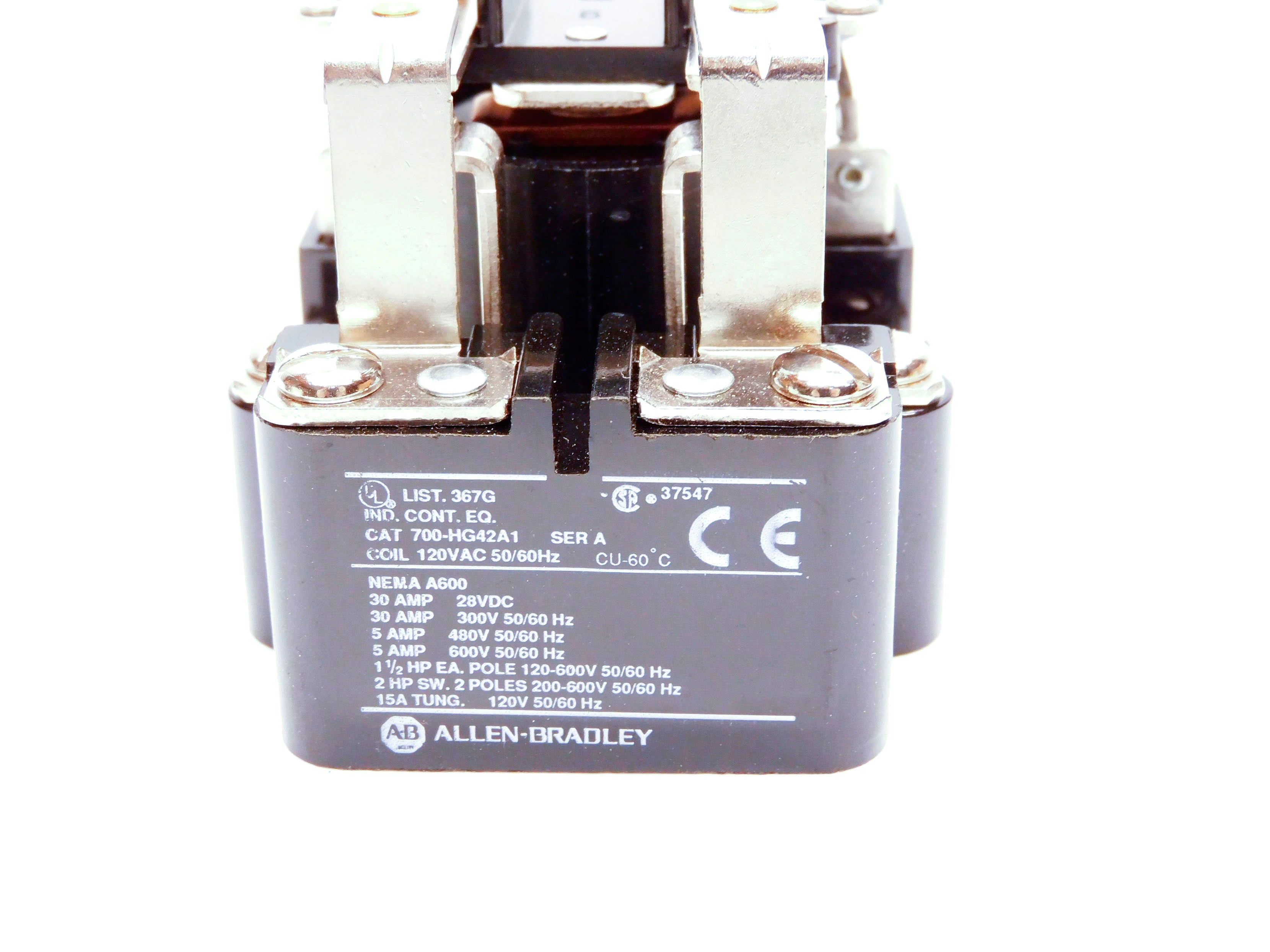 ALLEN BRADLEY 700-HG42A1 SER. A 120VAC 30A (GY/BL) NSMP
