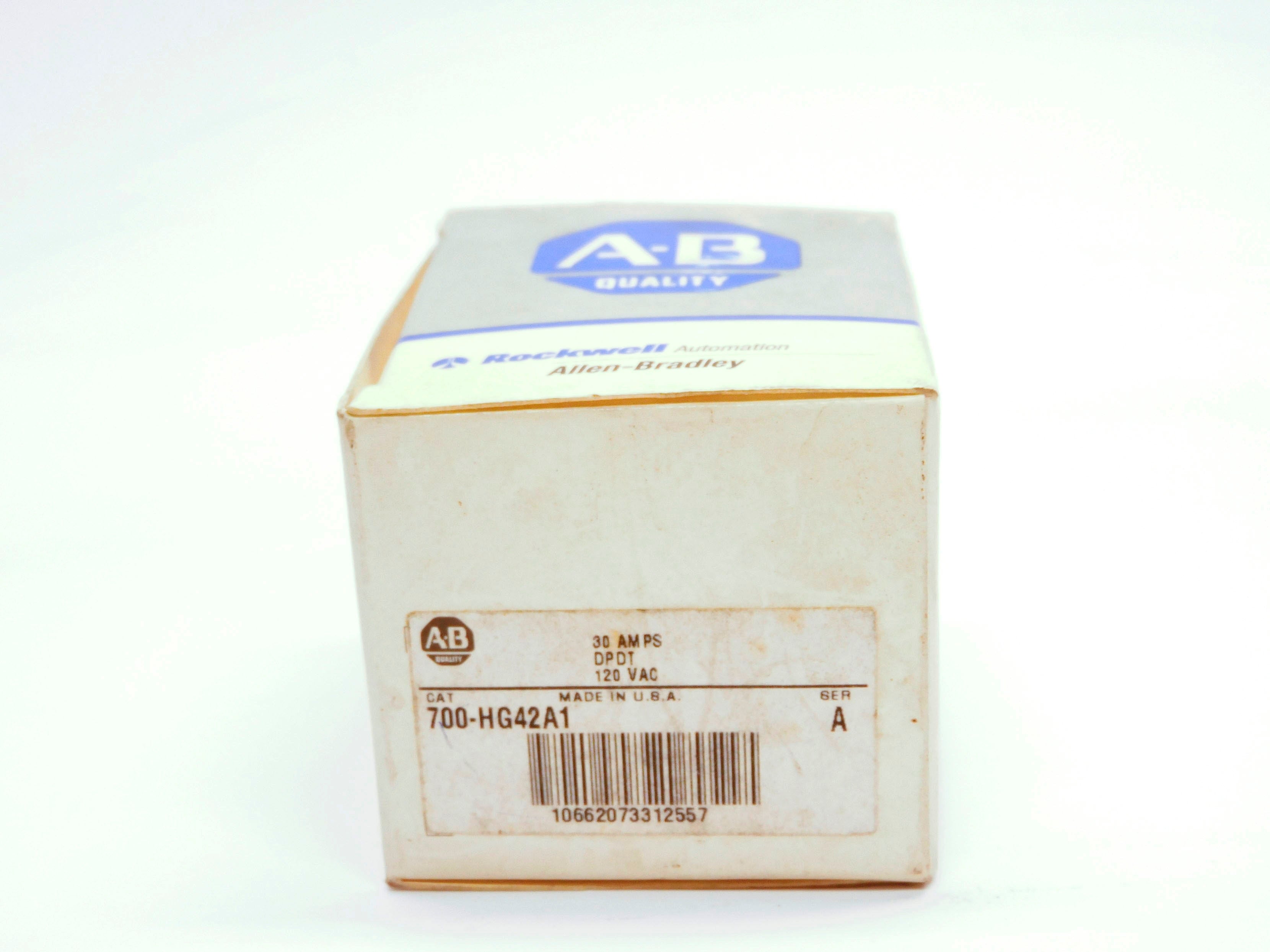ALLEN BRADLEY 700-HG42A1 SER. A 120VAC 30A (GY/BL) NSMP