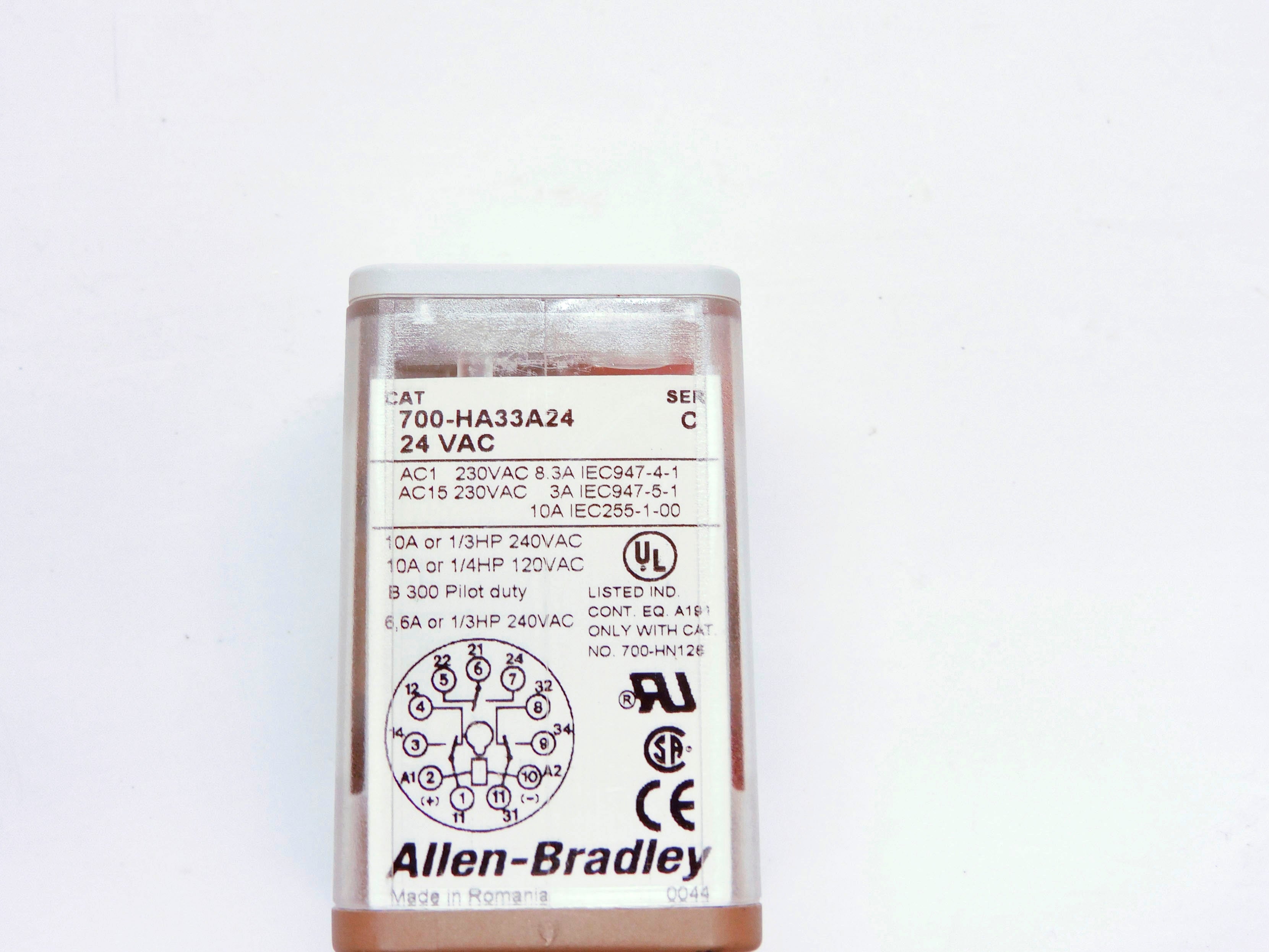 INDUSTRIAL SPARE PART 700-HA33A24 SER. C 24VAC 10A (WH/BL) NSMP