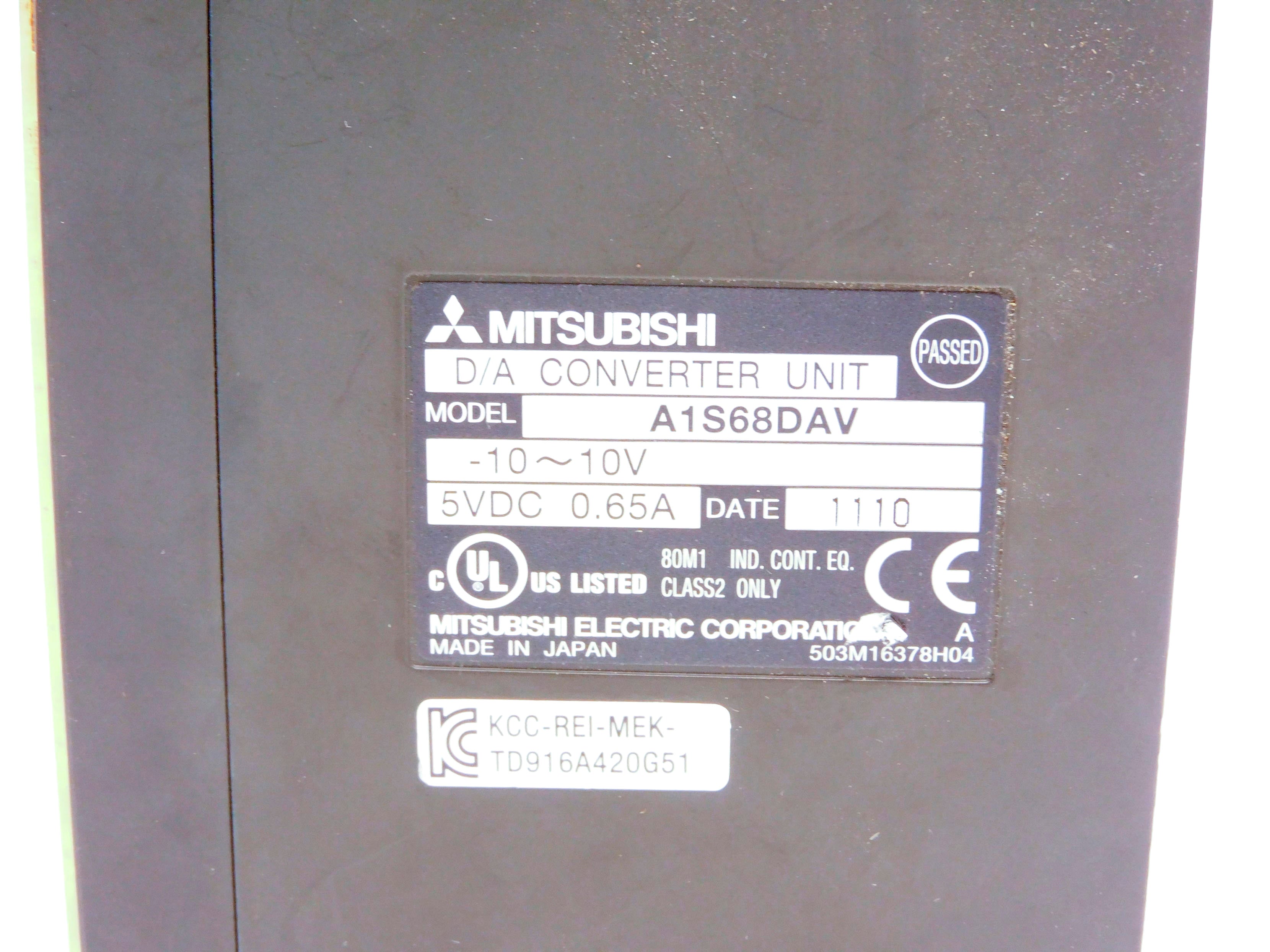 MITSUBISHI A1S68DAV 0.65A (-10-10V) (AS PICTURED) UNMP