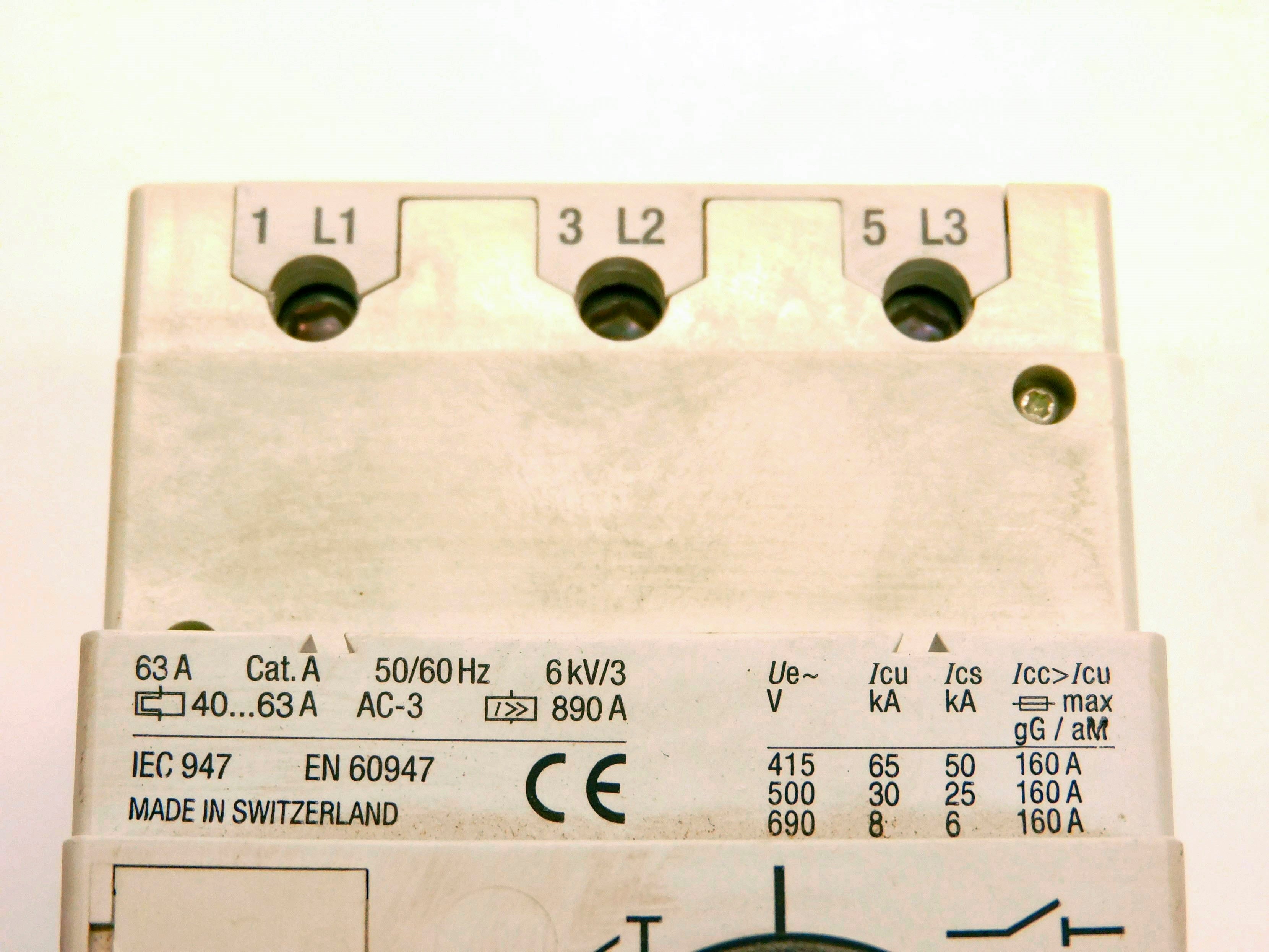 ALLEN BRADLEY 140-CMN-6300 SER. C 40-63A 690V (AS PICTURED) NSNP