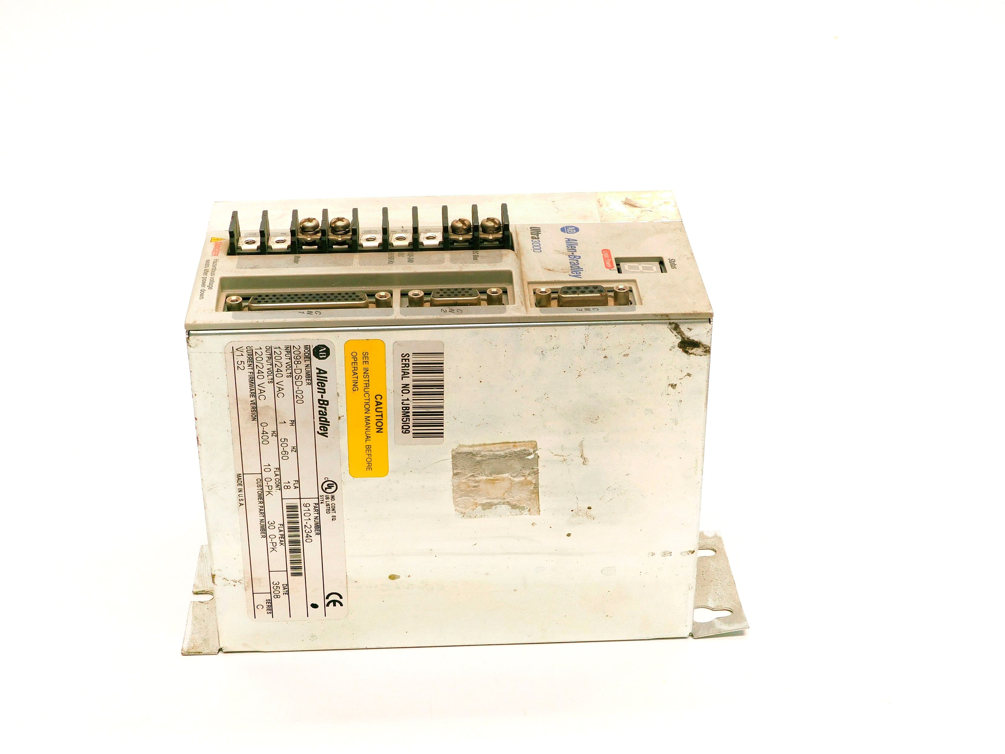 ALLEN BRADLEY 2098-DSD-020 SER. C F/W V1.52 UNMP