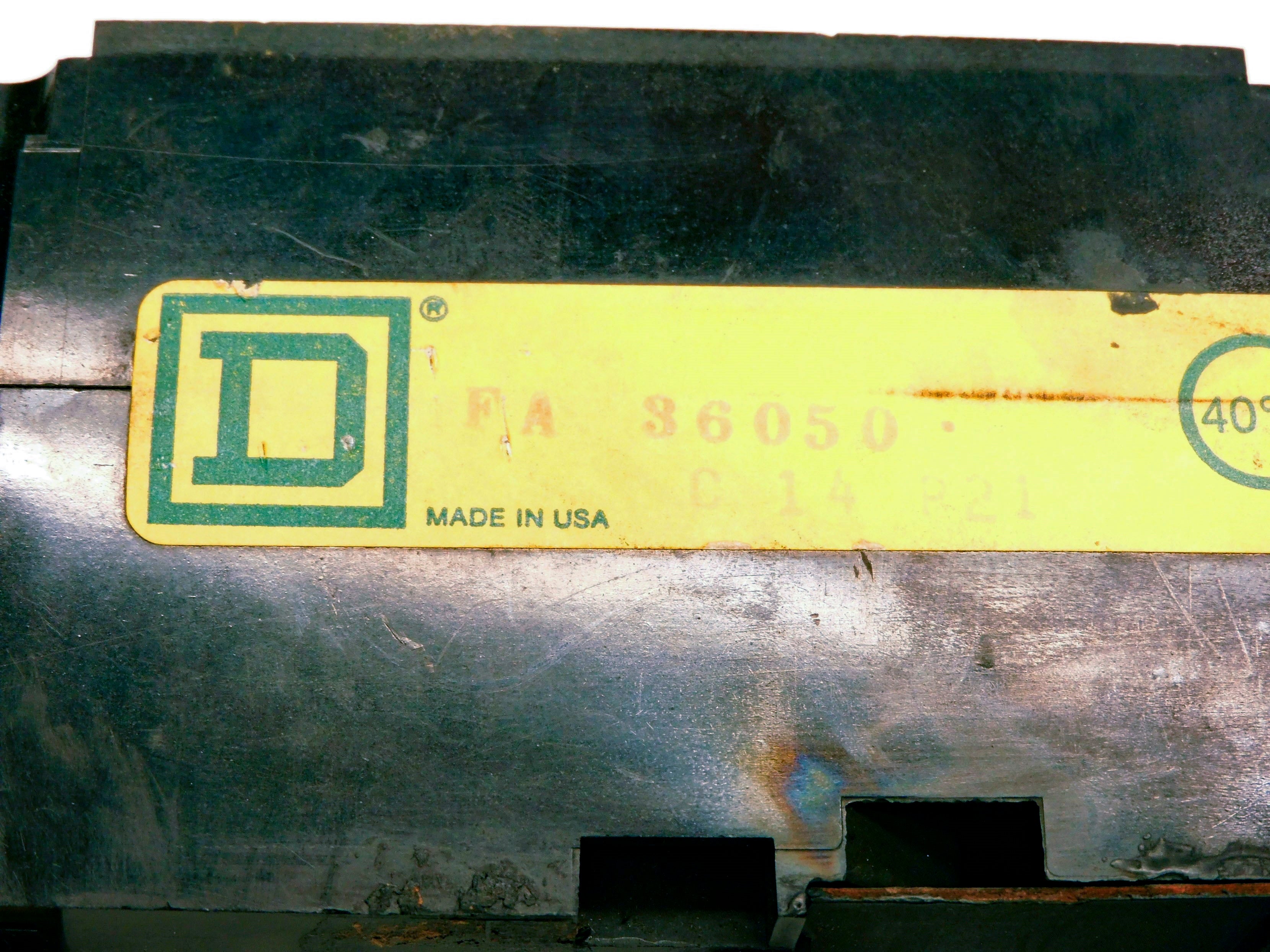 SQUARE D FA36050 50A 600V UNMP