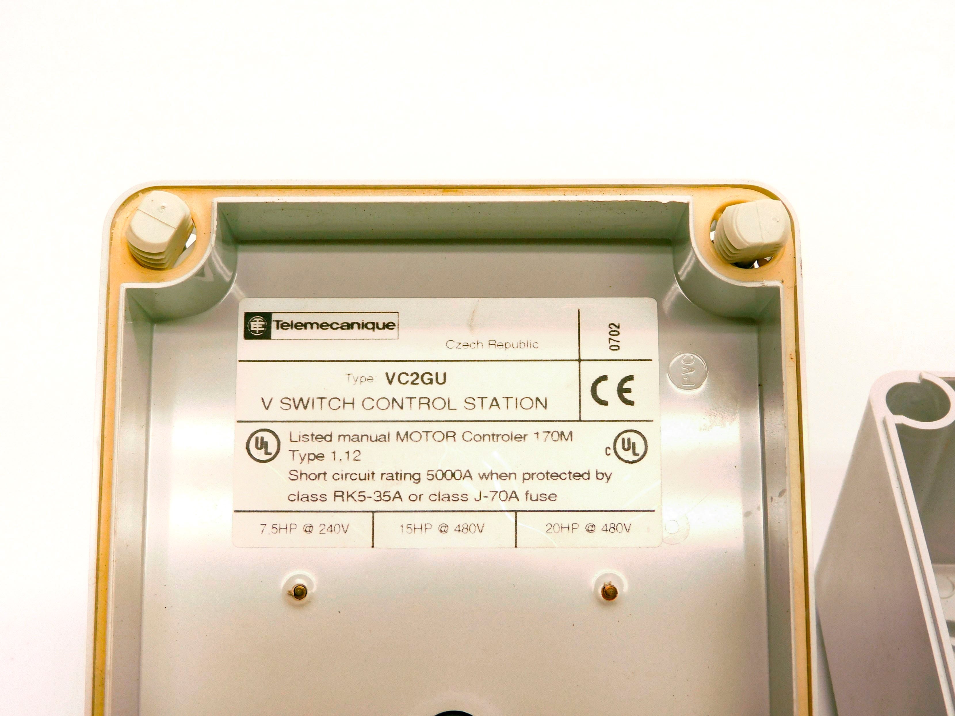 TELEMECANIQUE VC2GU 480V 32A NSMP