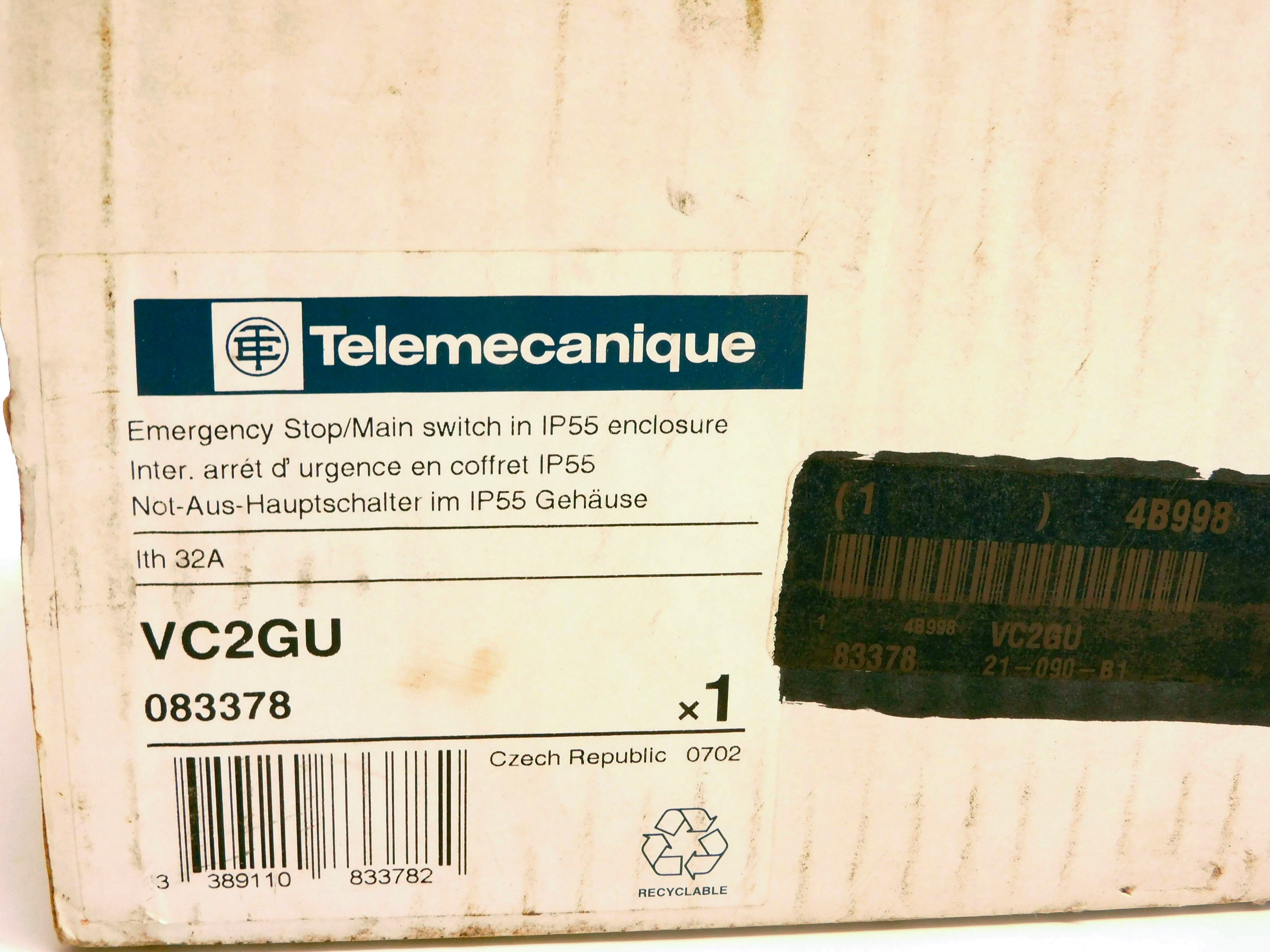 TELEMECANIQUE VC2GU 480V 32A NSMP