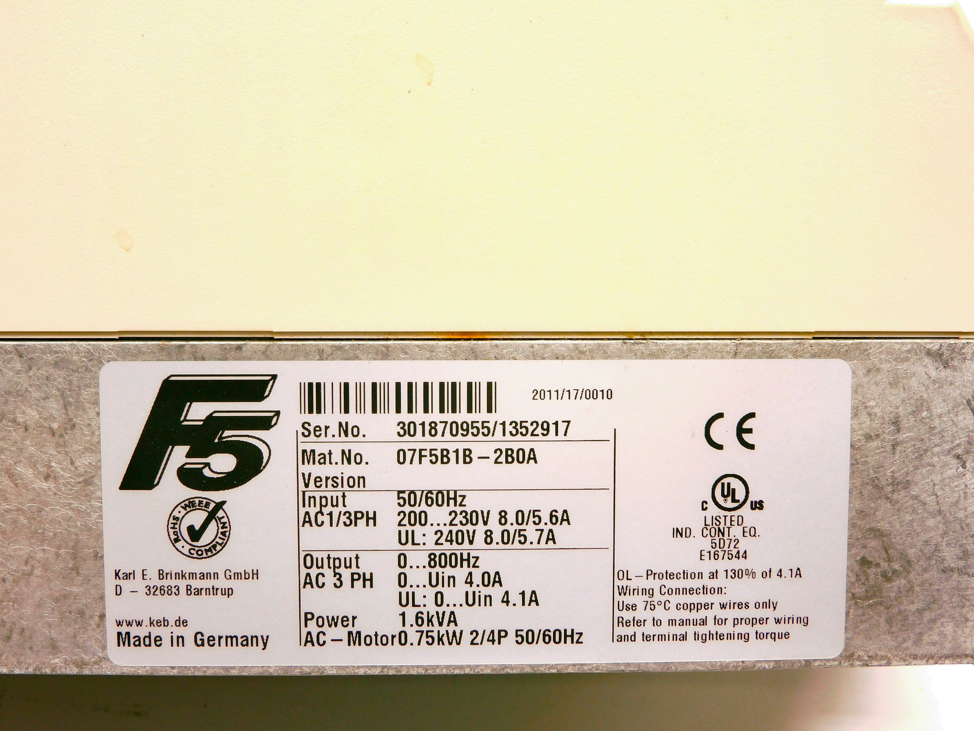 KEB 07F5B1B-2B0A NSMP