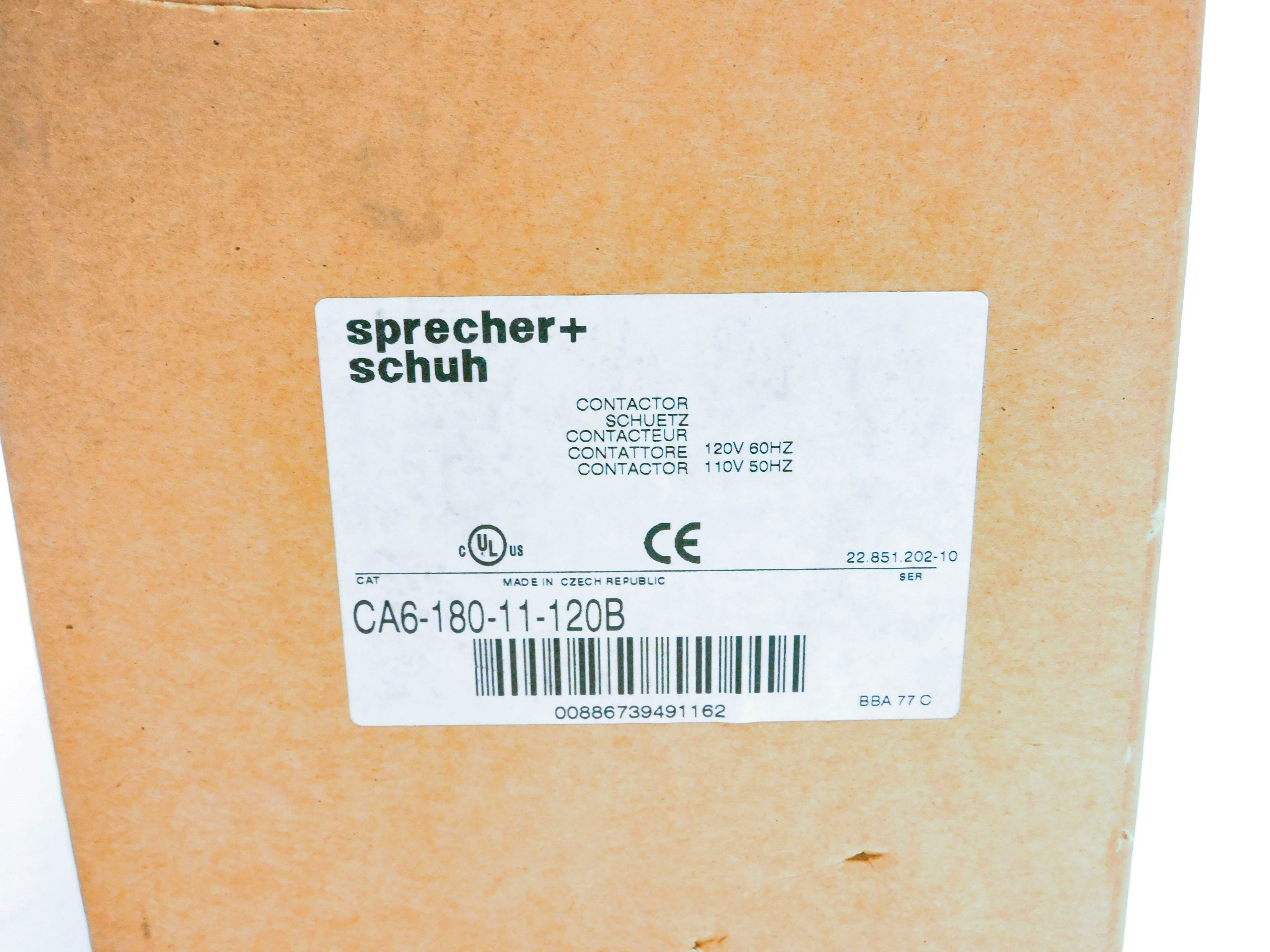 SPRECHER+SCHUH CA6-180-11-120B SER. B 120/110V NSMP