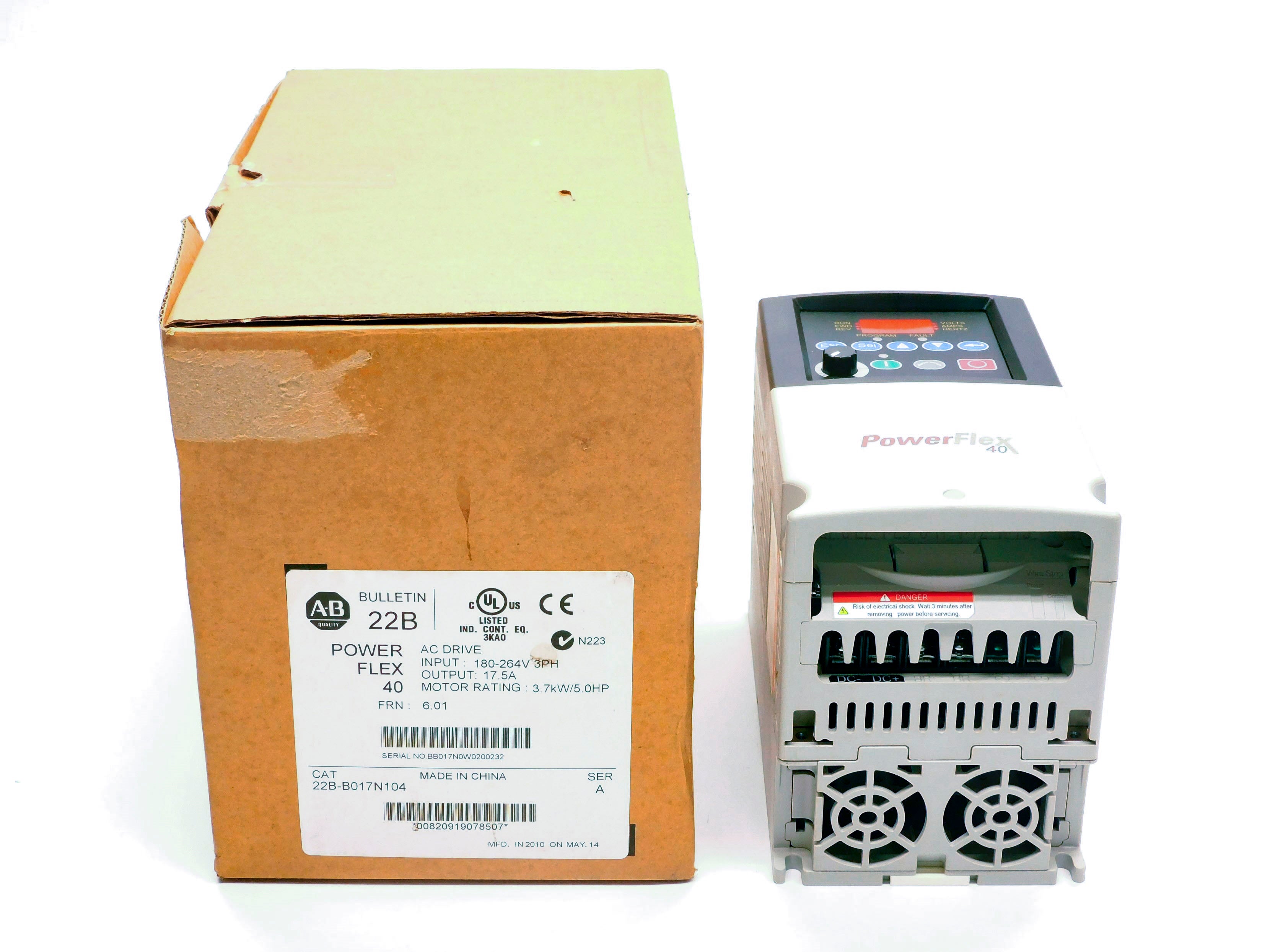 ALLEN BRADLEY 22B-B017N104 SER. A F/W 6.01 NSMP