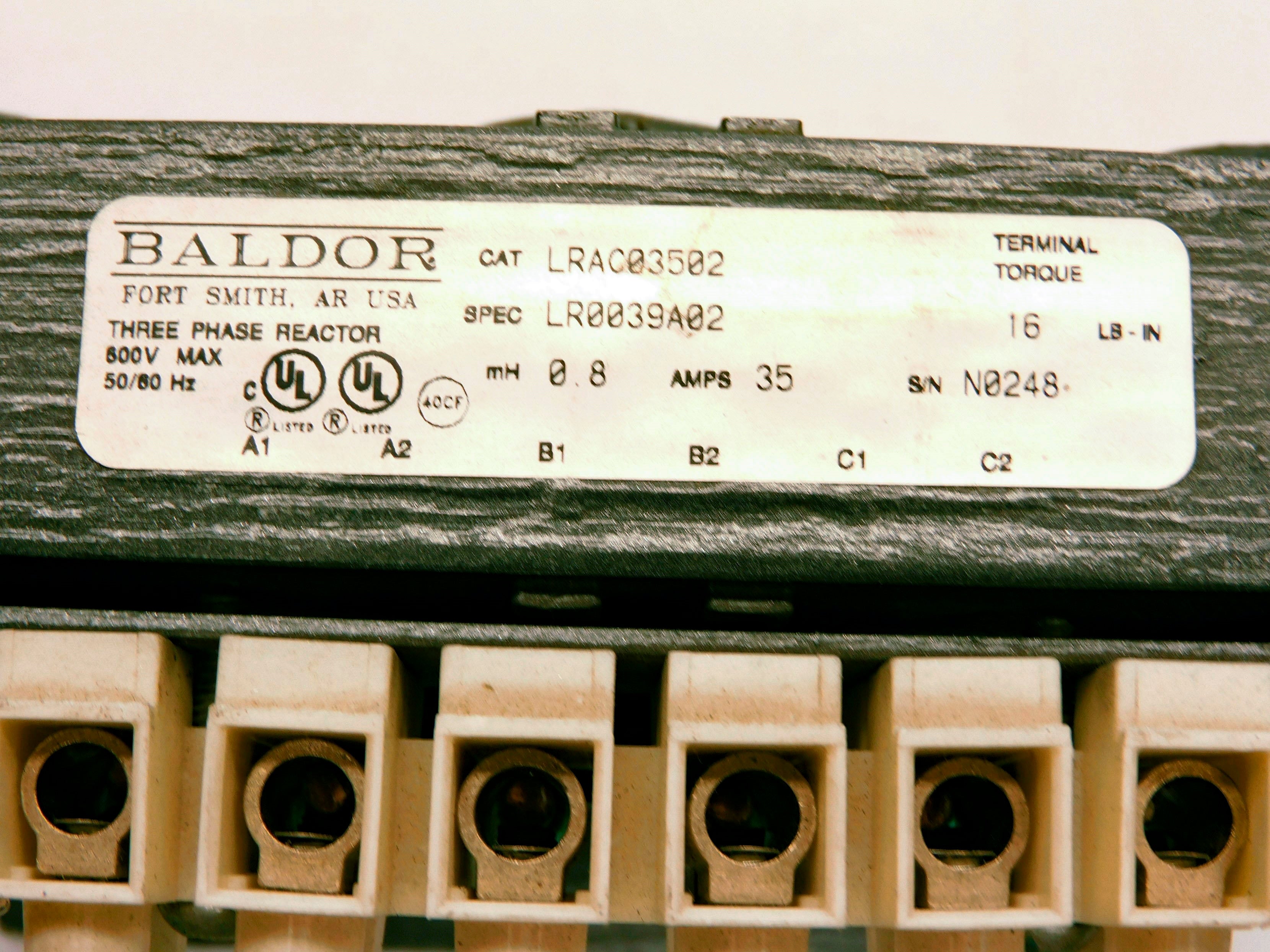 BALDOR LRAC03502 NSMP