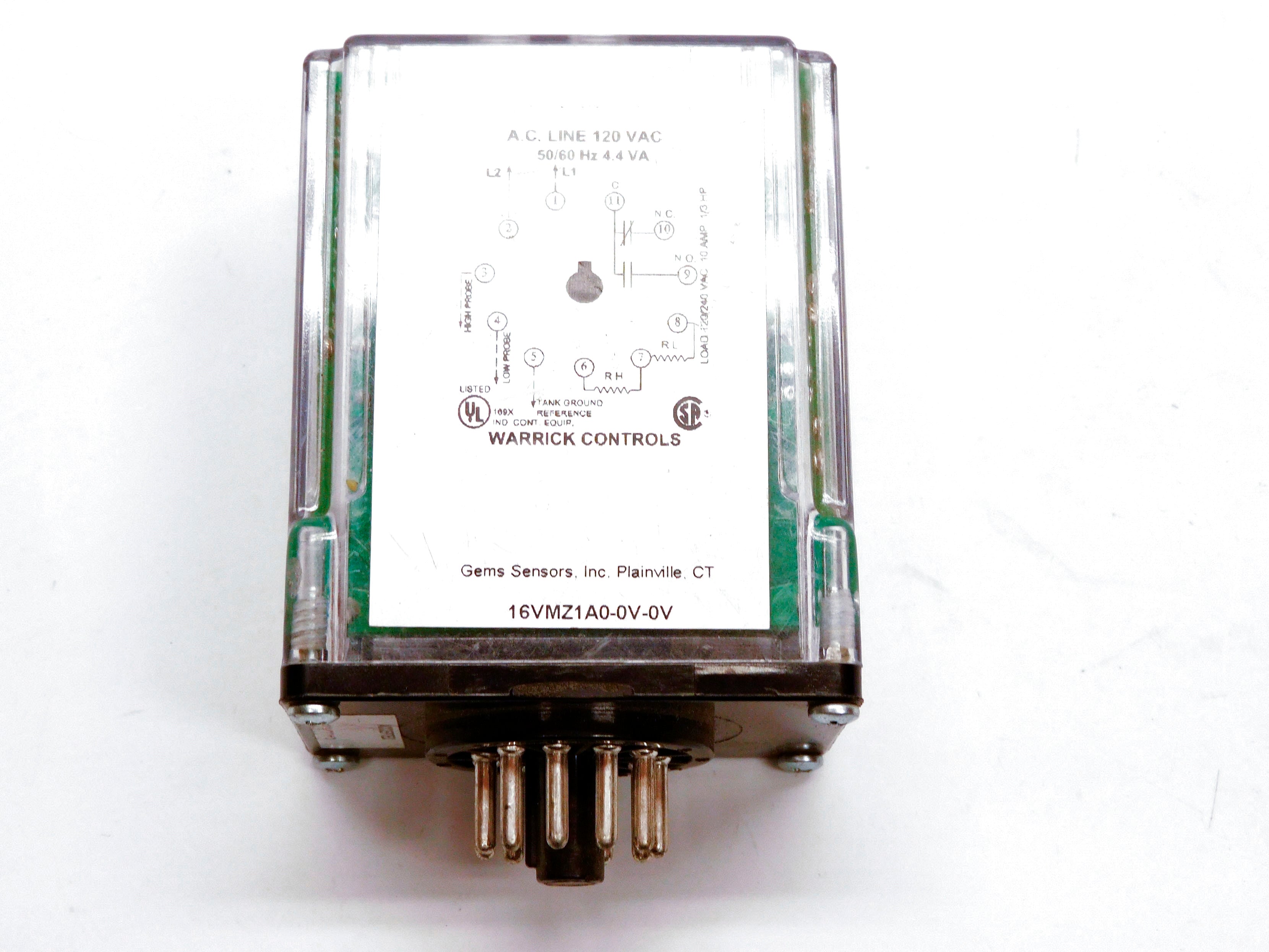 WARRICK CONTROLS 16VMZ1A0-0V-0V 120VAC 10A UNMP