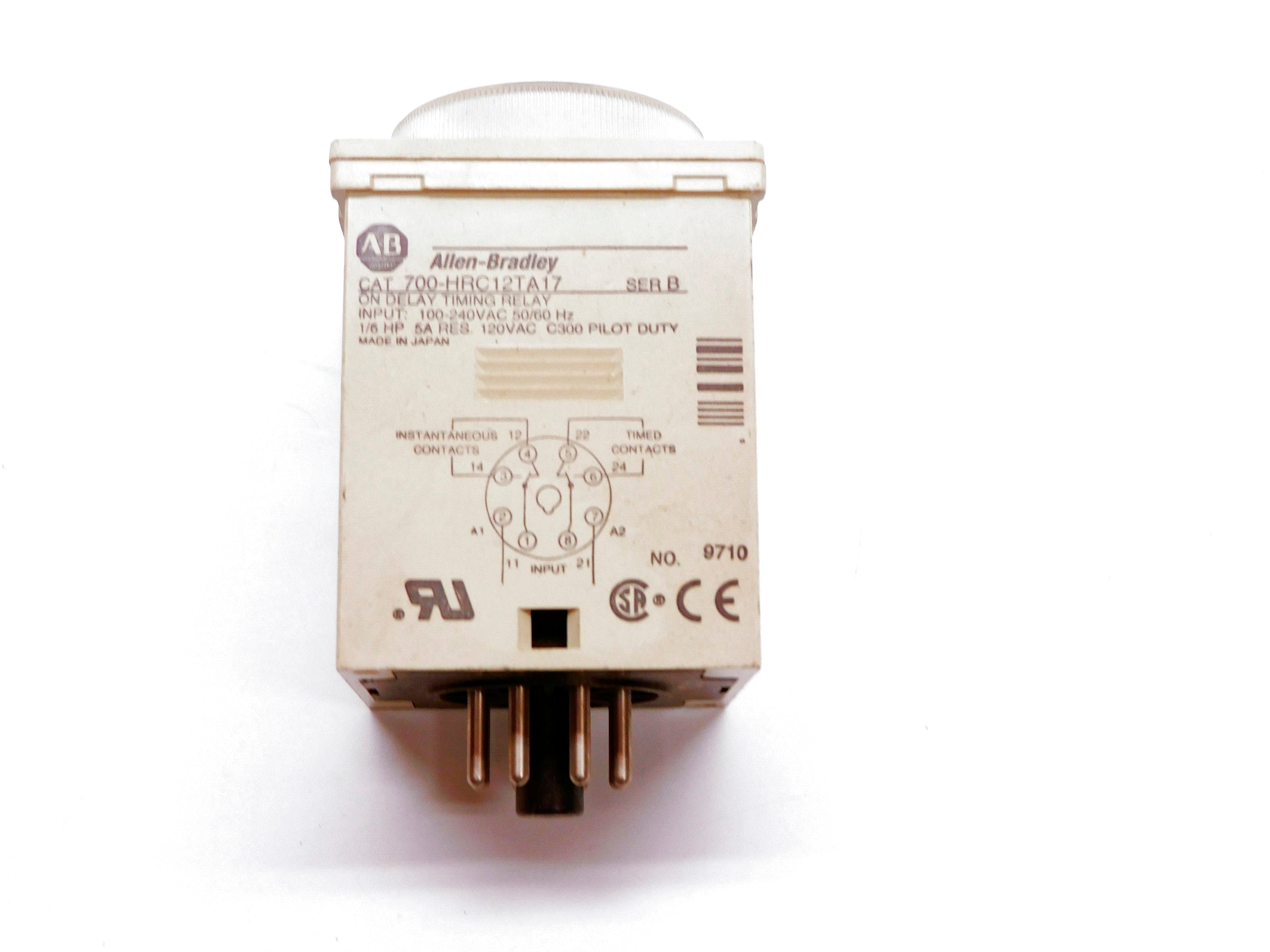 ALLEN BRADLEY 700-HRC12TA17 SER. B 100-240VAC 5A UNMP