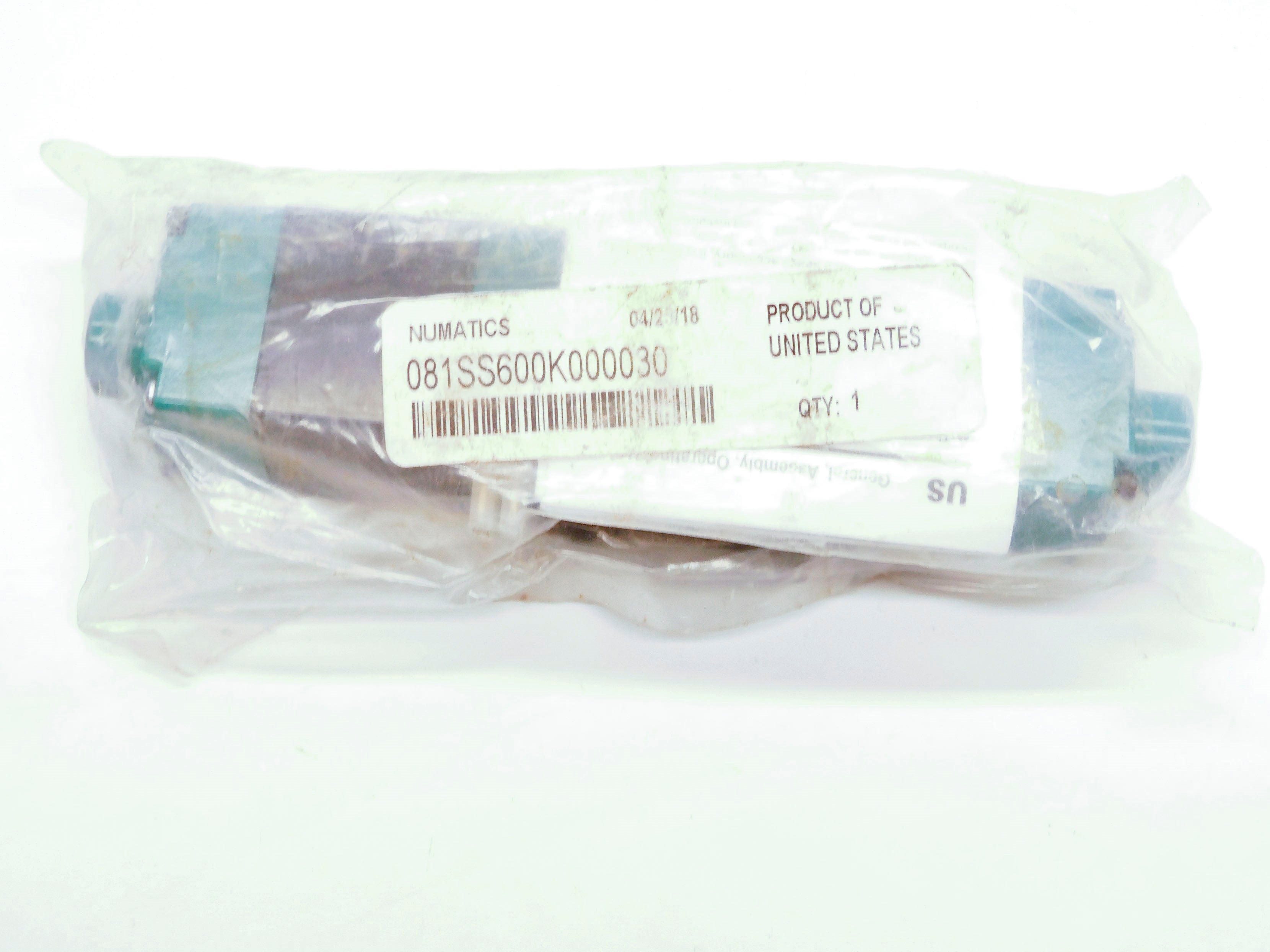 NUMATICS 081SS600K000030 110-120V .15A 150PSI -10-115'F NSMP