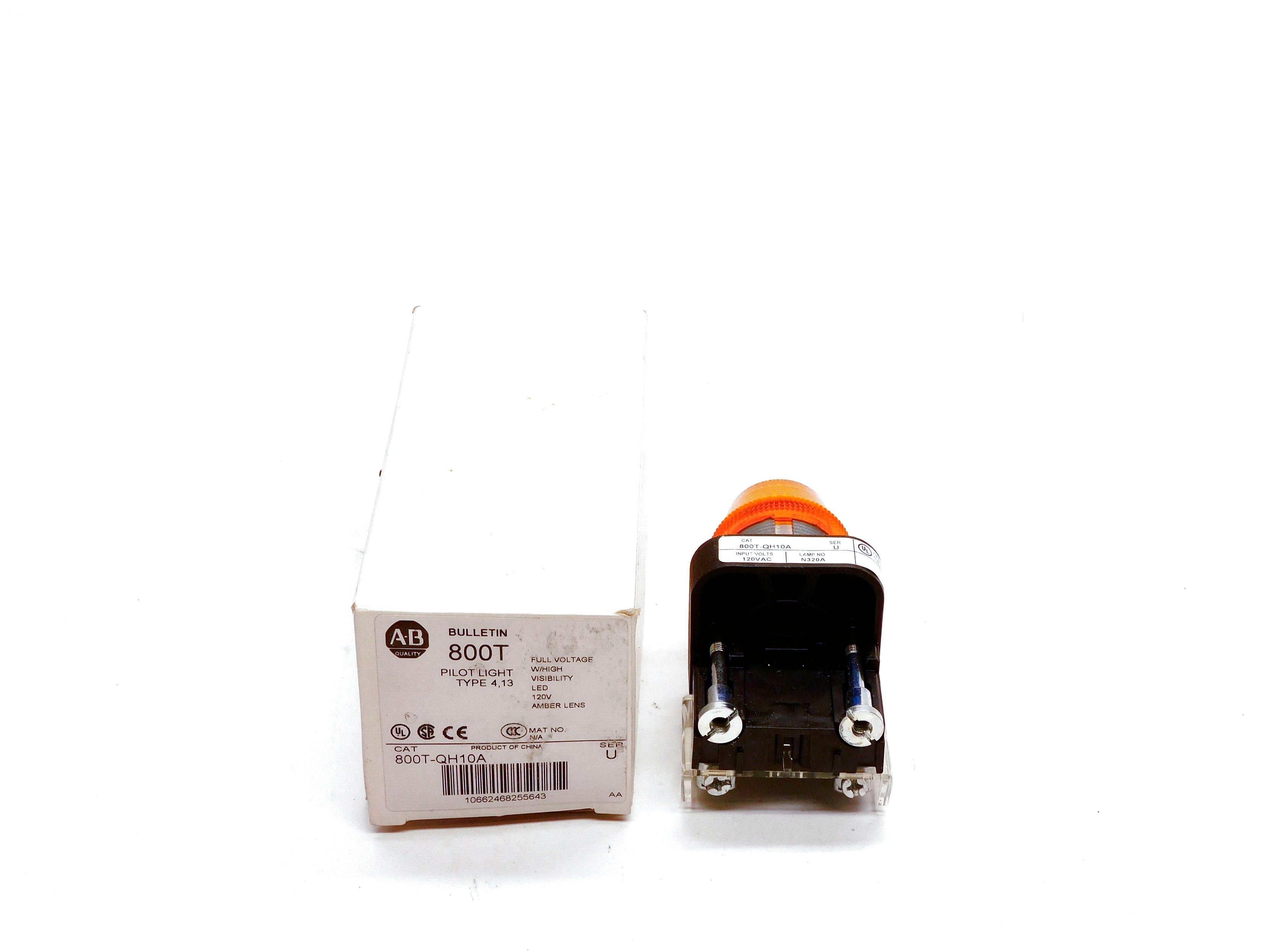 ALLEN BRADLEY 800T-QH10A SER. U (AS PICTURED) (WH) NSMP
