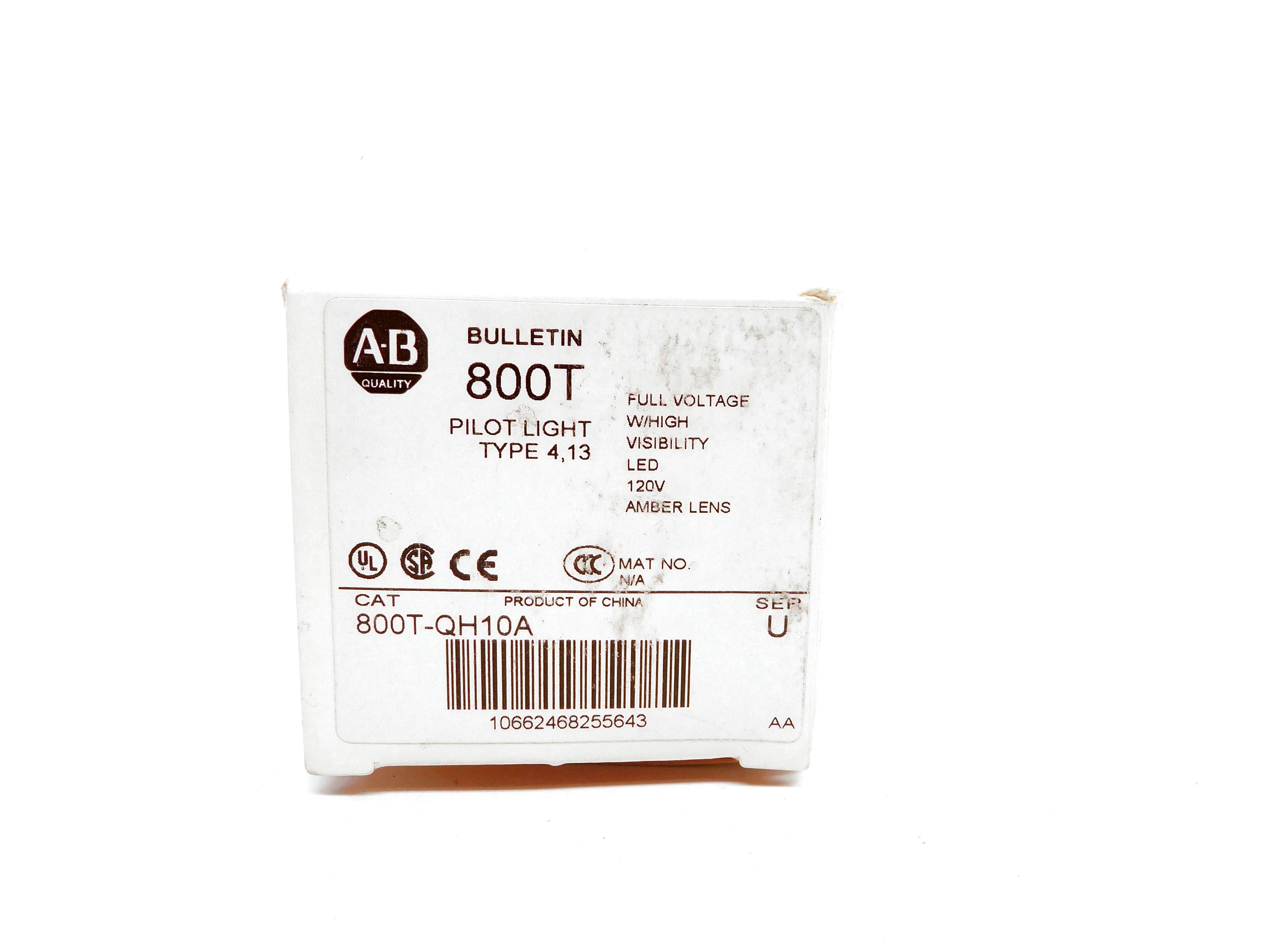 ALLEN BRADLEY 800T-QH10A SER. U (AS PICTURED) (WH) NSMP