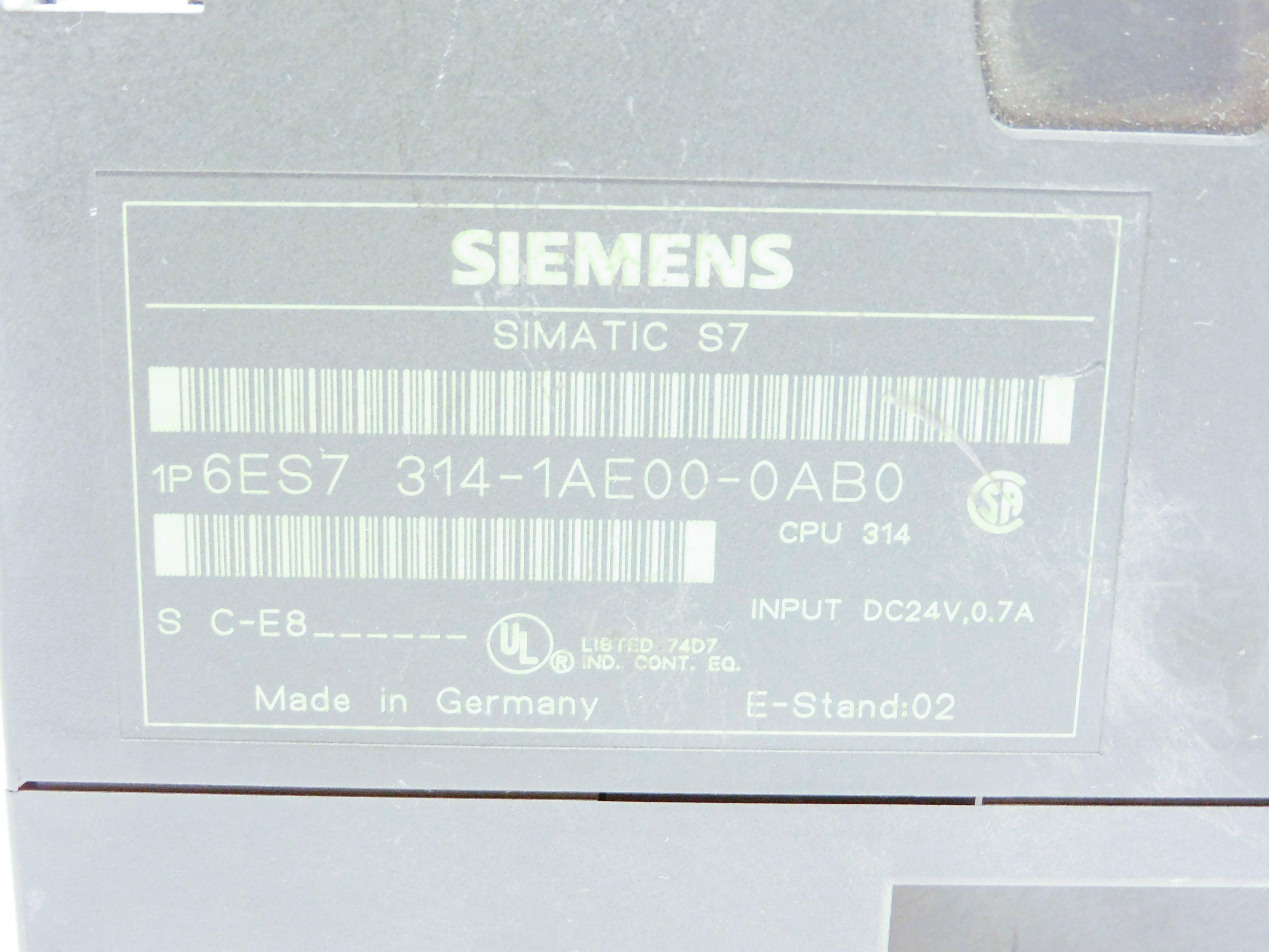 SIEMENS 6ES7314-1AE00-0AB0 UNMP