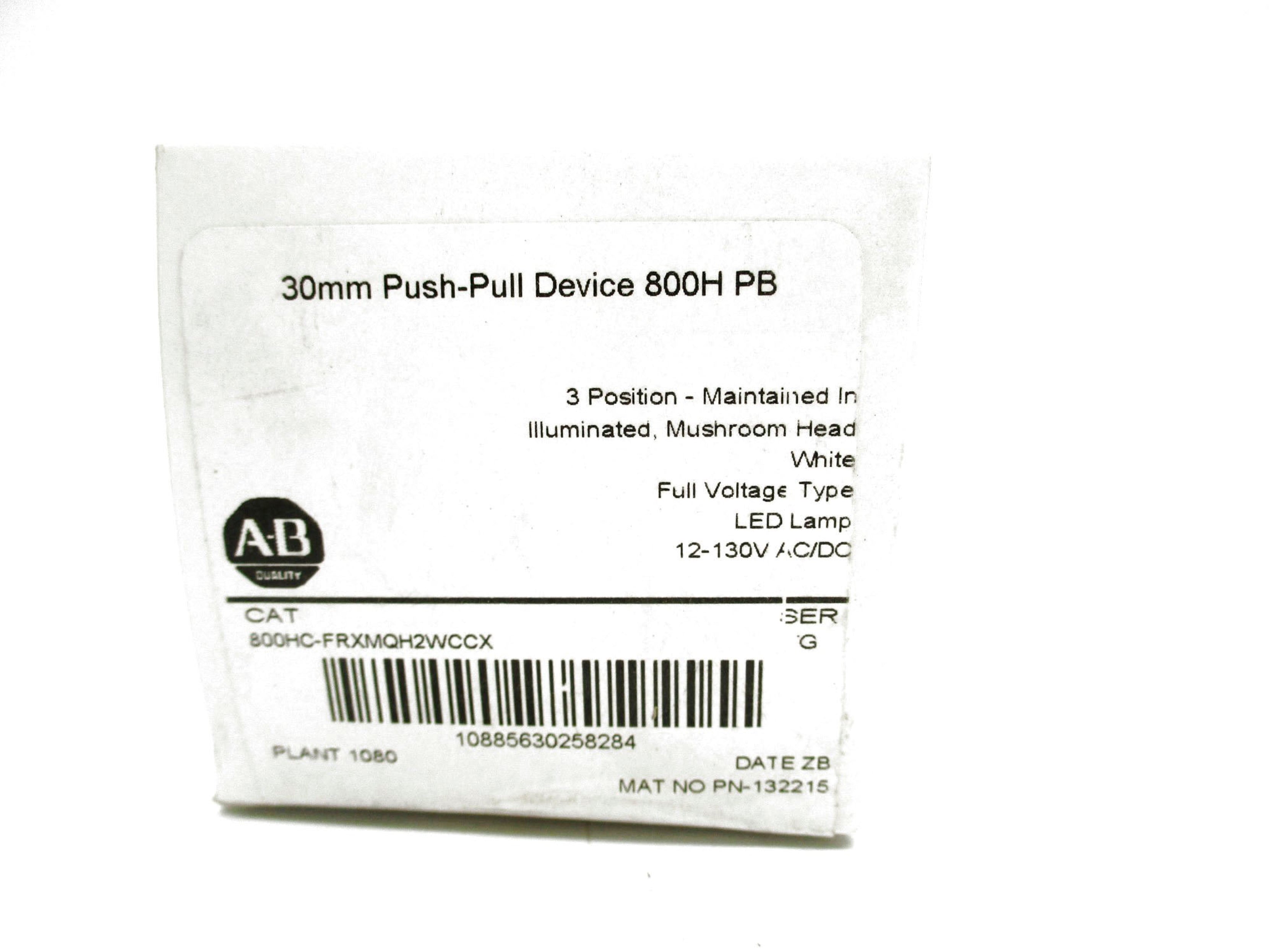 ALLEN BRADLEY 800HC-FRXMQH2WCCX SER. G (WH) NSMP