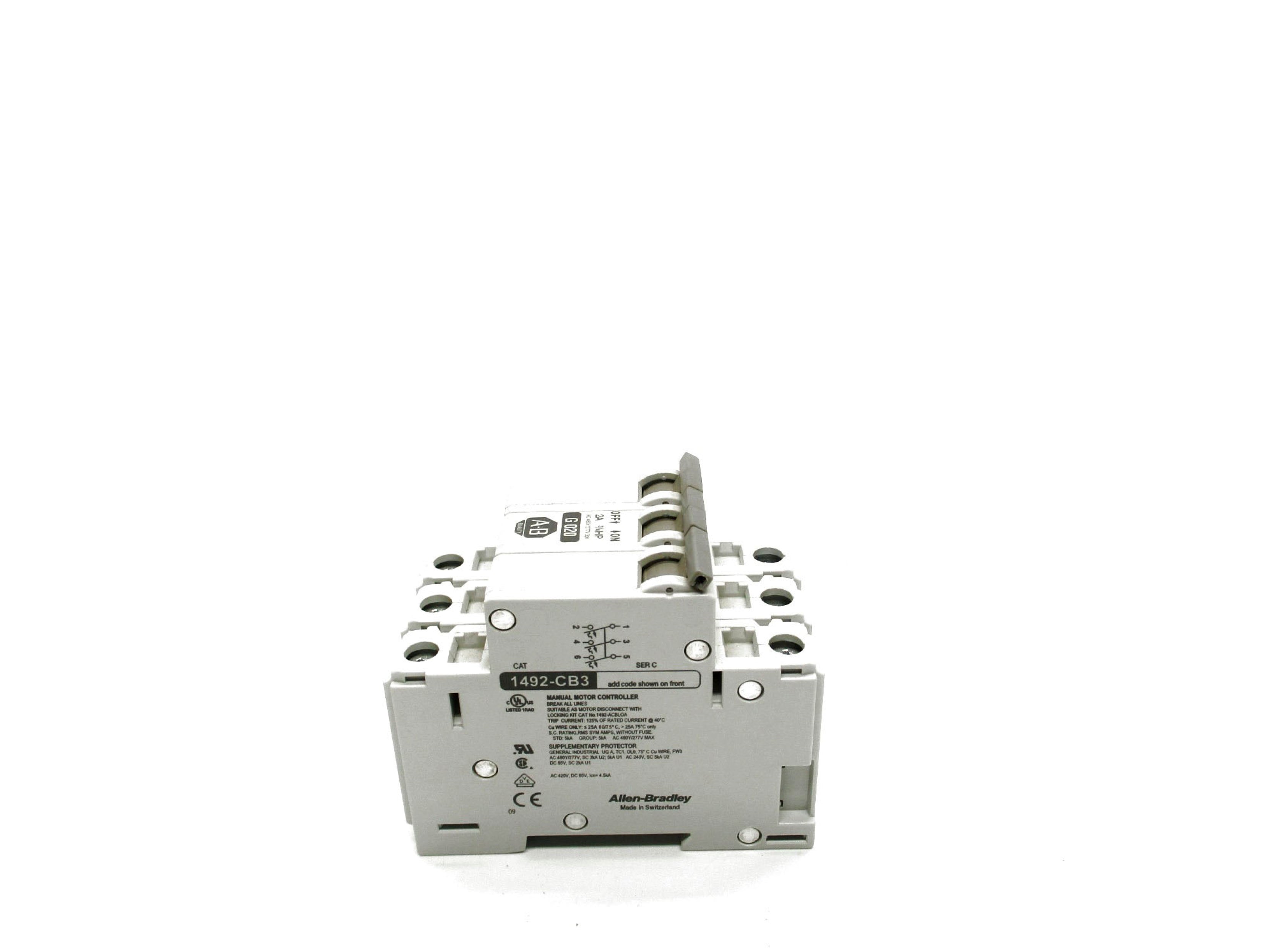 ALLEN BRDLEY 1492-CB3G020 SER. C 2A 480/277V NSNP