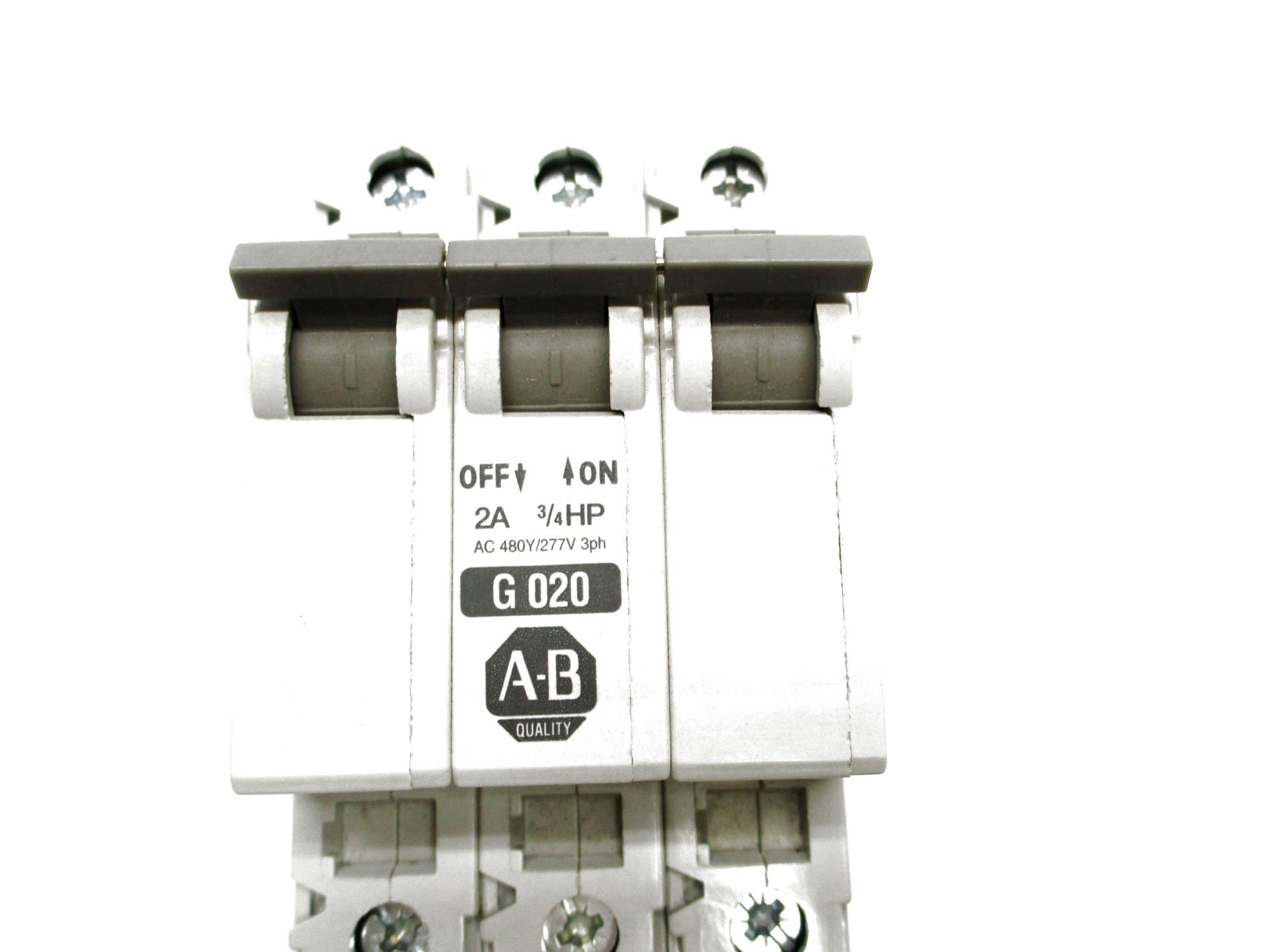 ALLEN BRDLEY 1492-CB3G020 SER. C 2A 480/277V NSNP