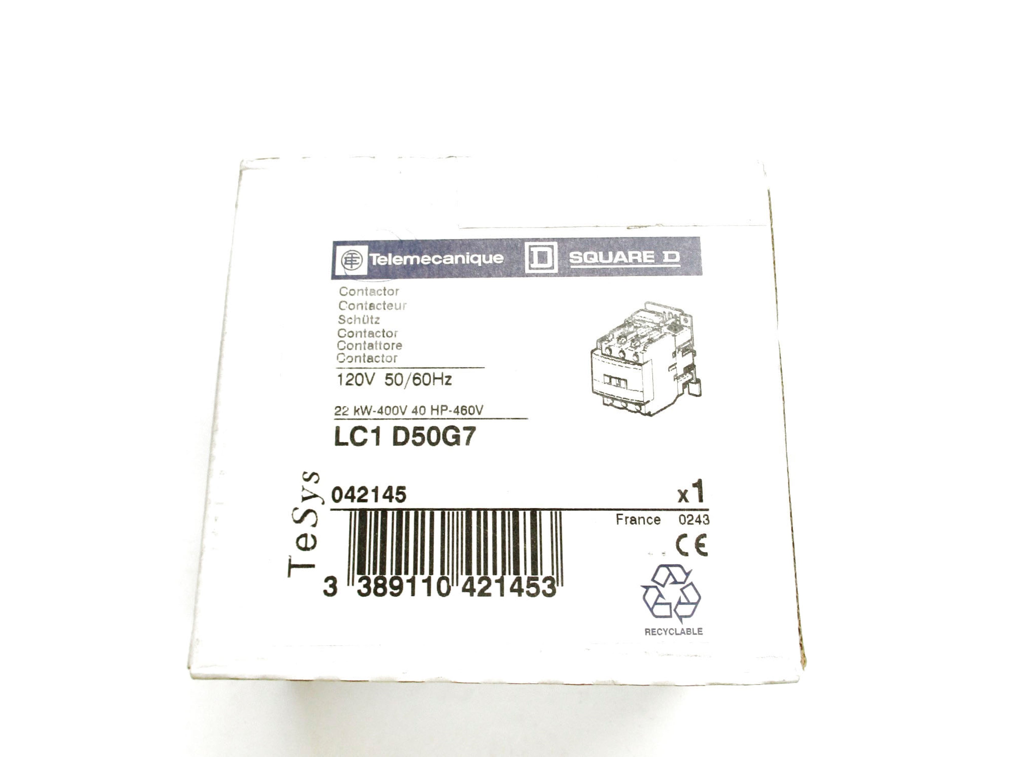 TELEMECANIQUE LC1D50G7 120V NSMP