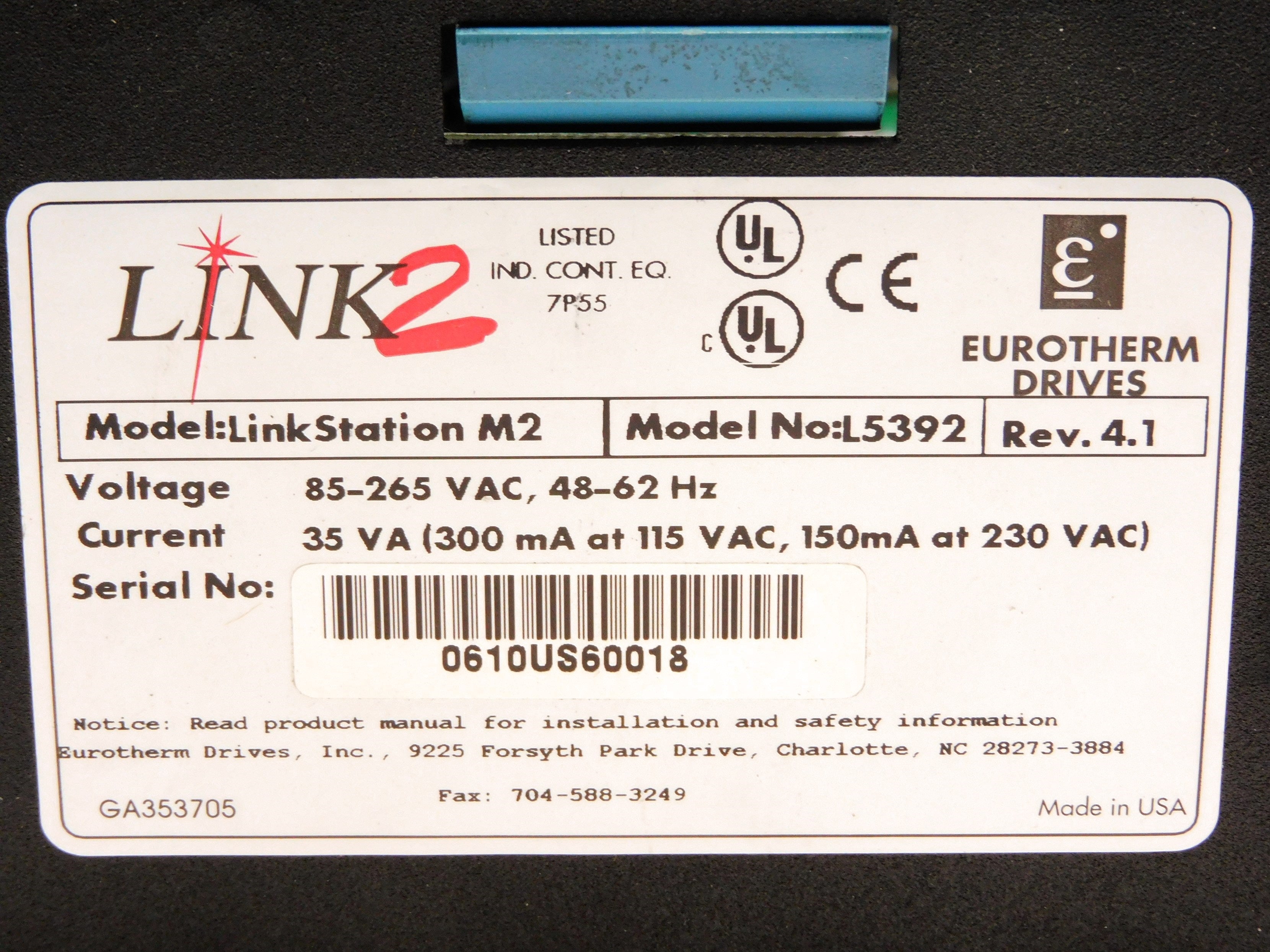 EUROTHERM L5392 (AS PICTURED) UNMP