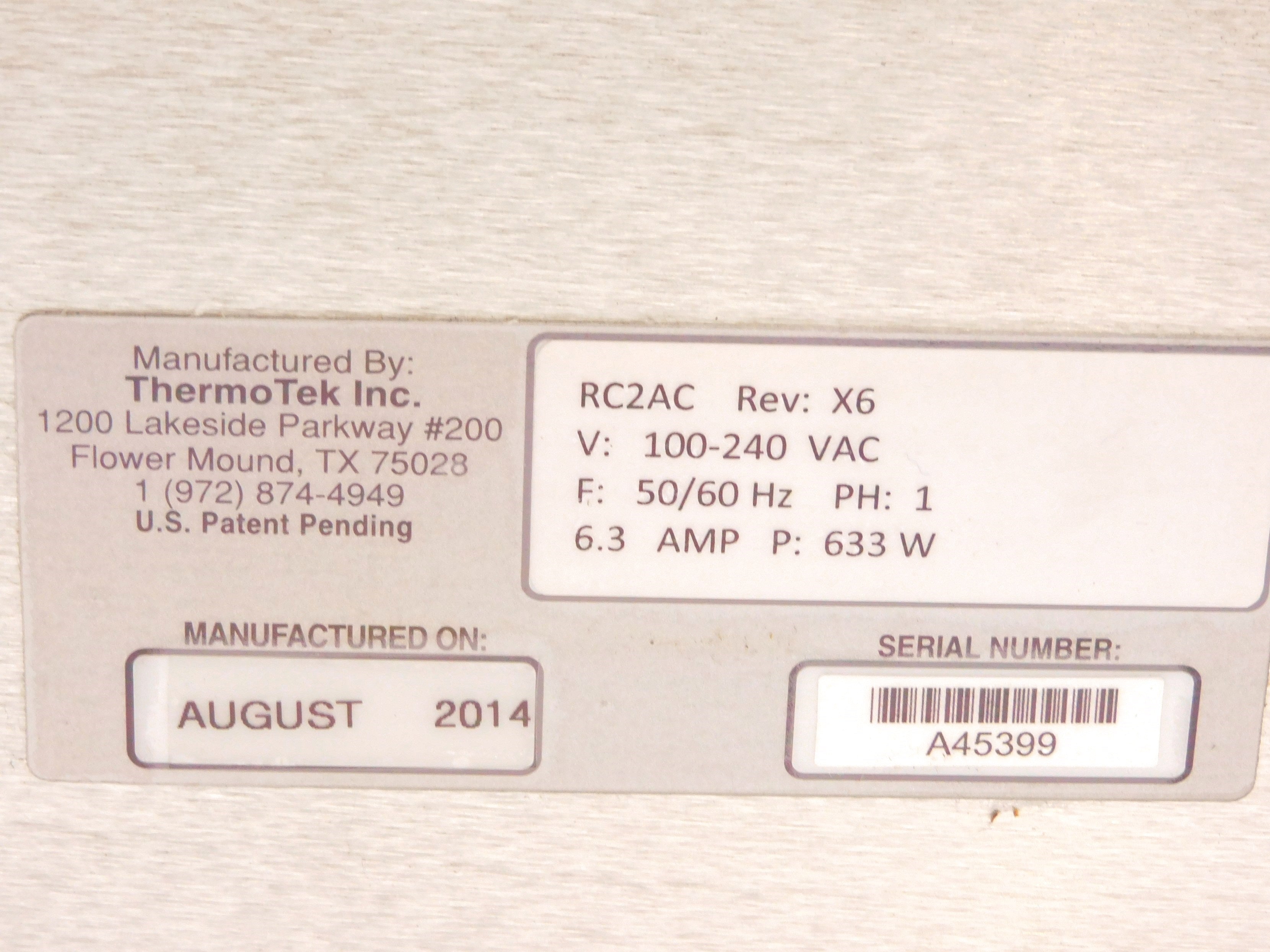 TERMOTEK RC2AC NSNP
