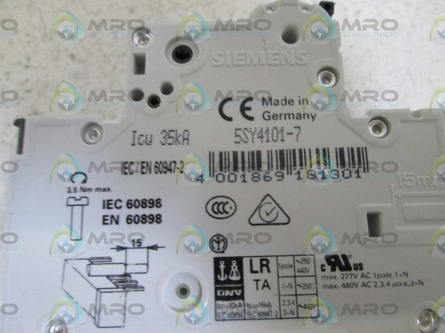 SIEMENS CIRCUIT BREAKER 5SY4101-7 *NEW NO BOX*
