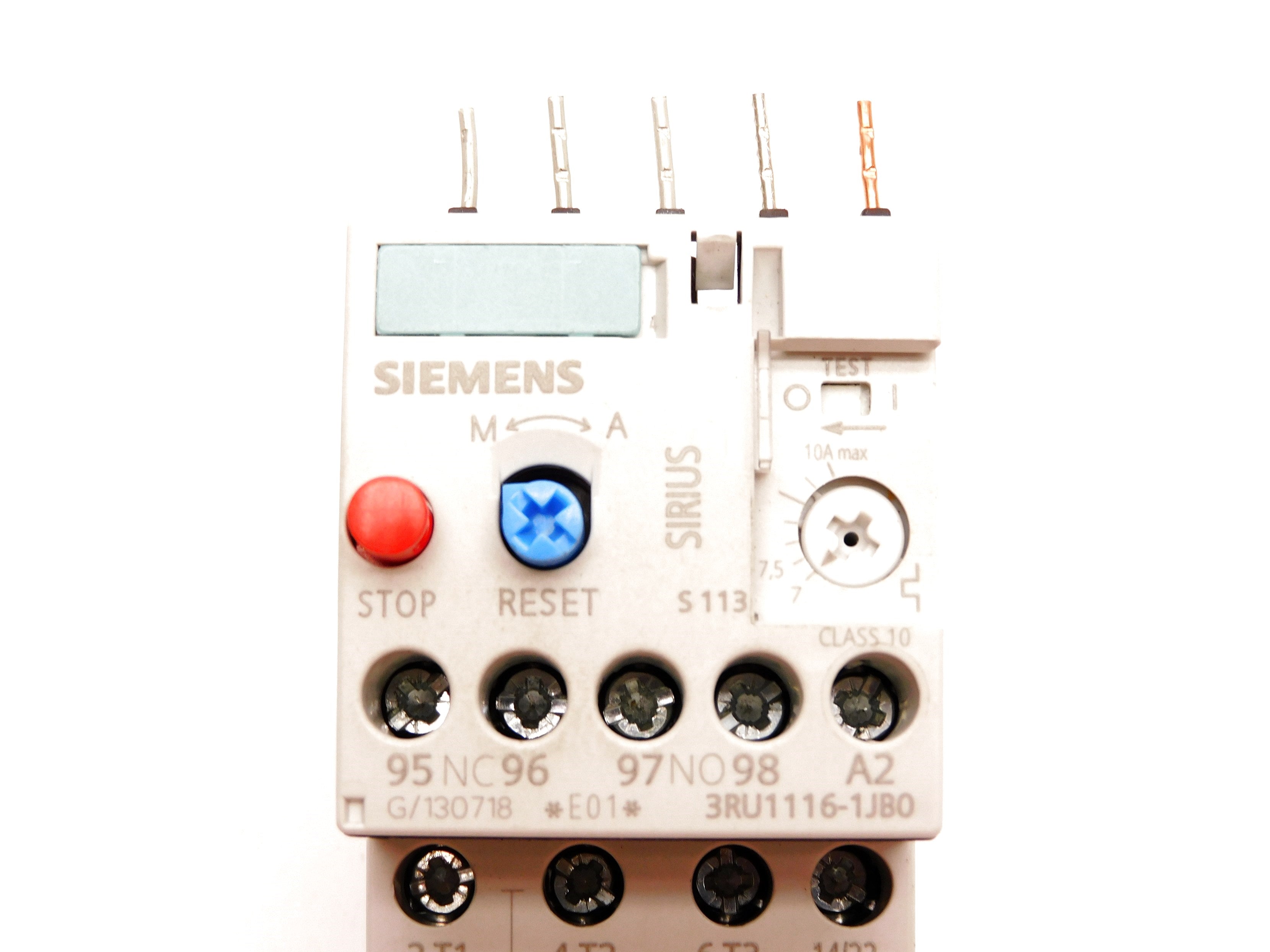 SIEMENS 3RU1116-1JB0 600VAC 7-10A UNMP