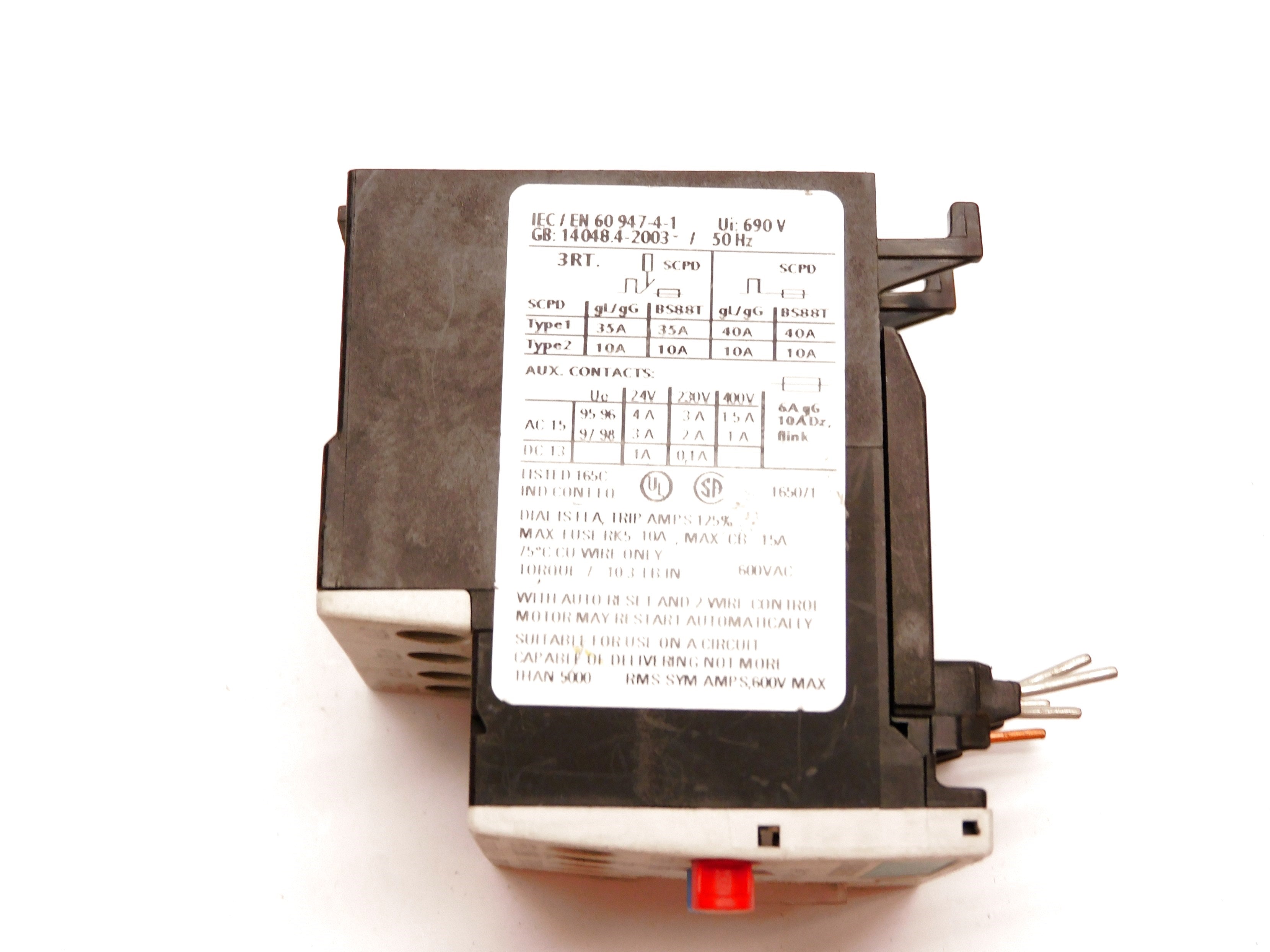 SIEMENS 3RU1116-1CB0 690V 1.8-2.5A UNMP