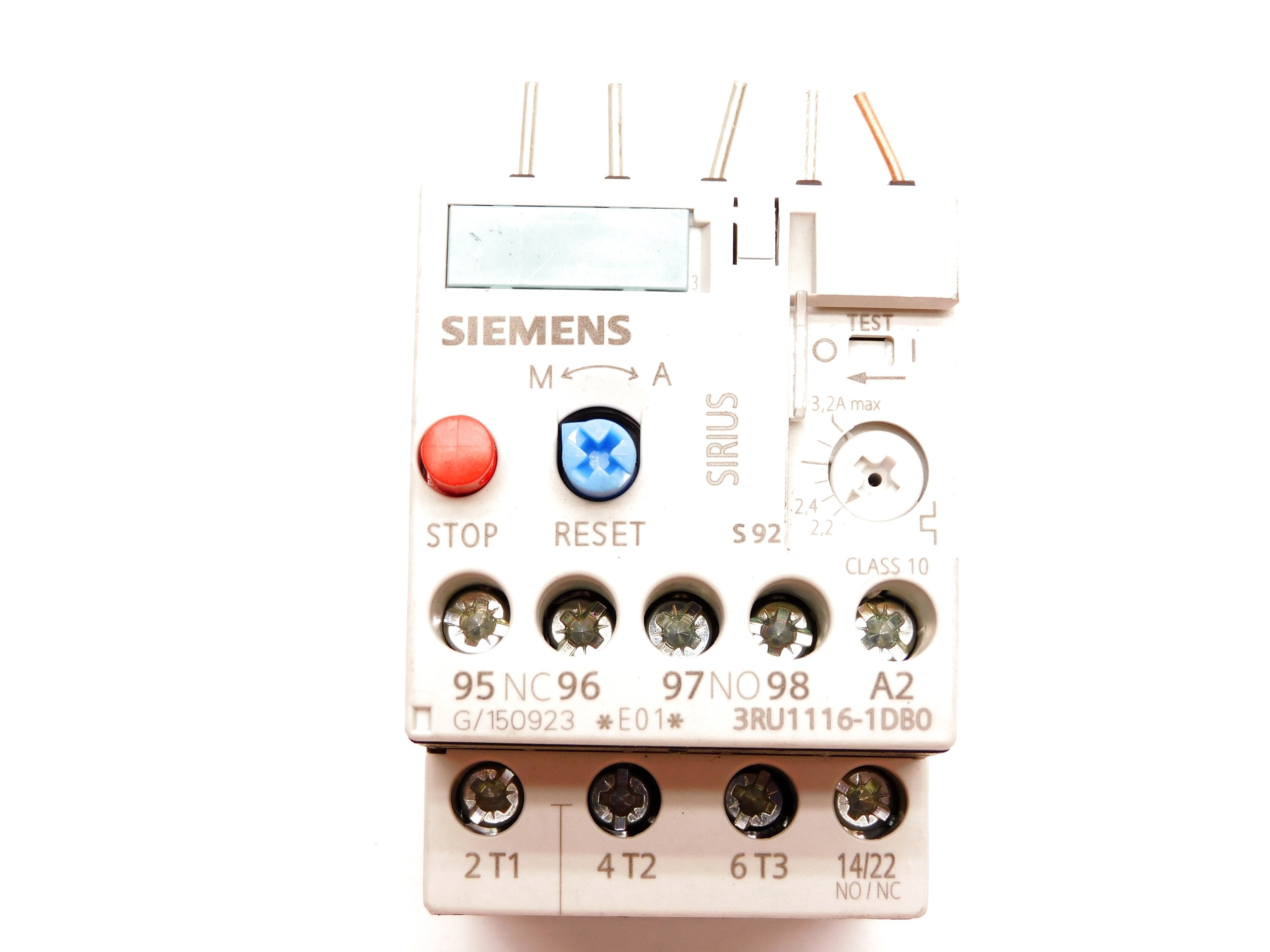 SIEMENS 3RU1116-1DB0 600VAC 2.2-3.2A UNMP