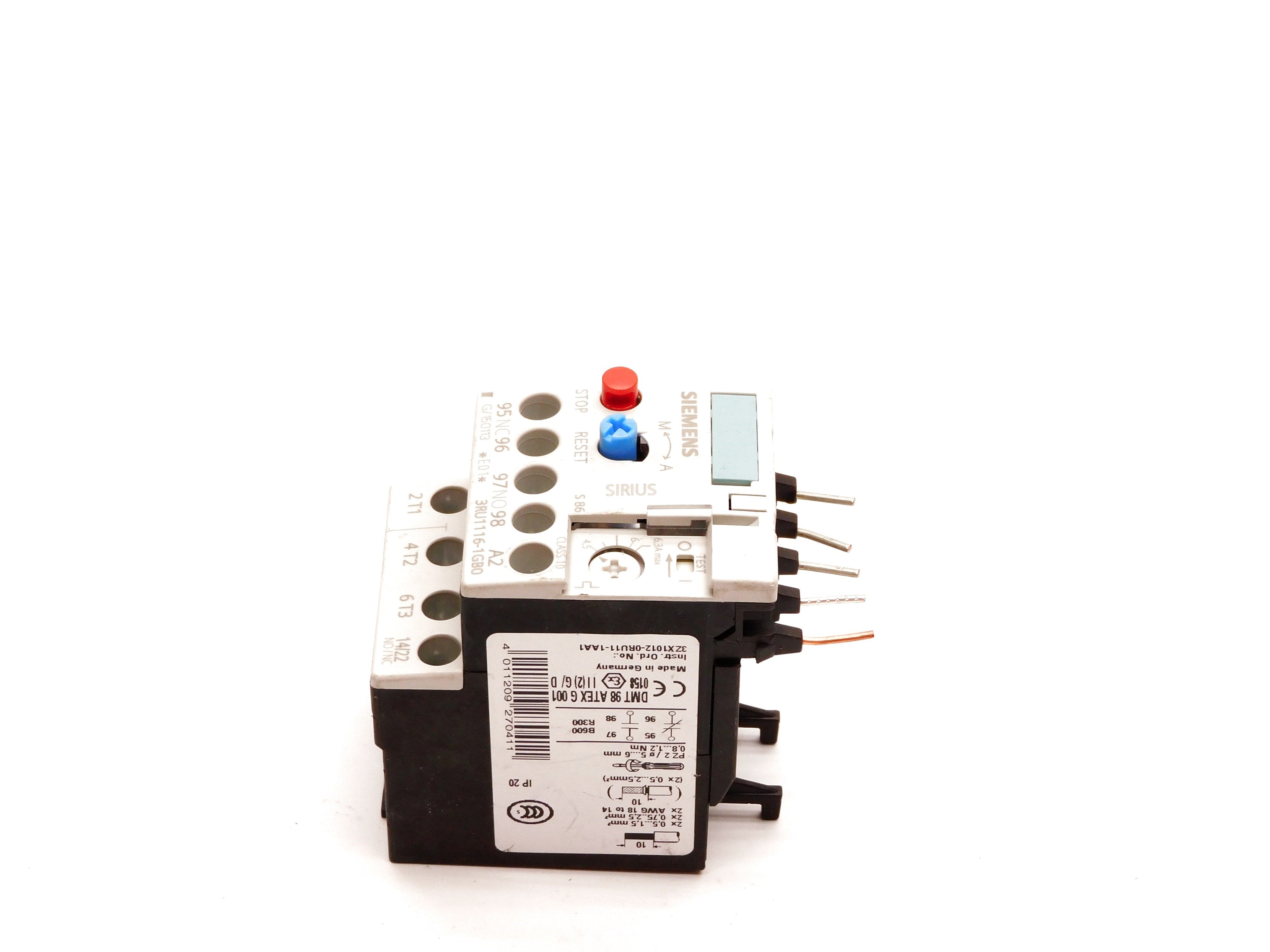 SIEMENS 3RU1116-1GB0 690V 4.5-6.3A UNMP