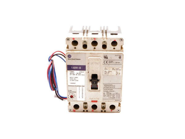 ALLEN BRADLEY 140M-I8P-B70S-CX SER. A 7A 600VAC UNMP