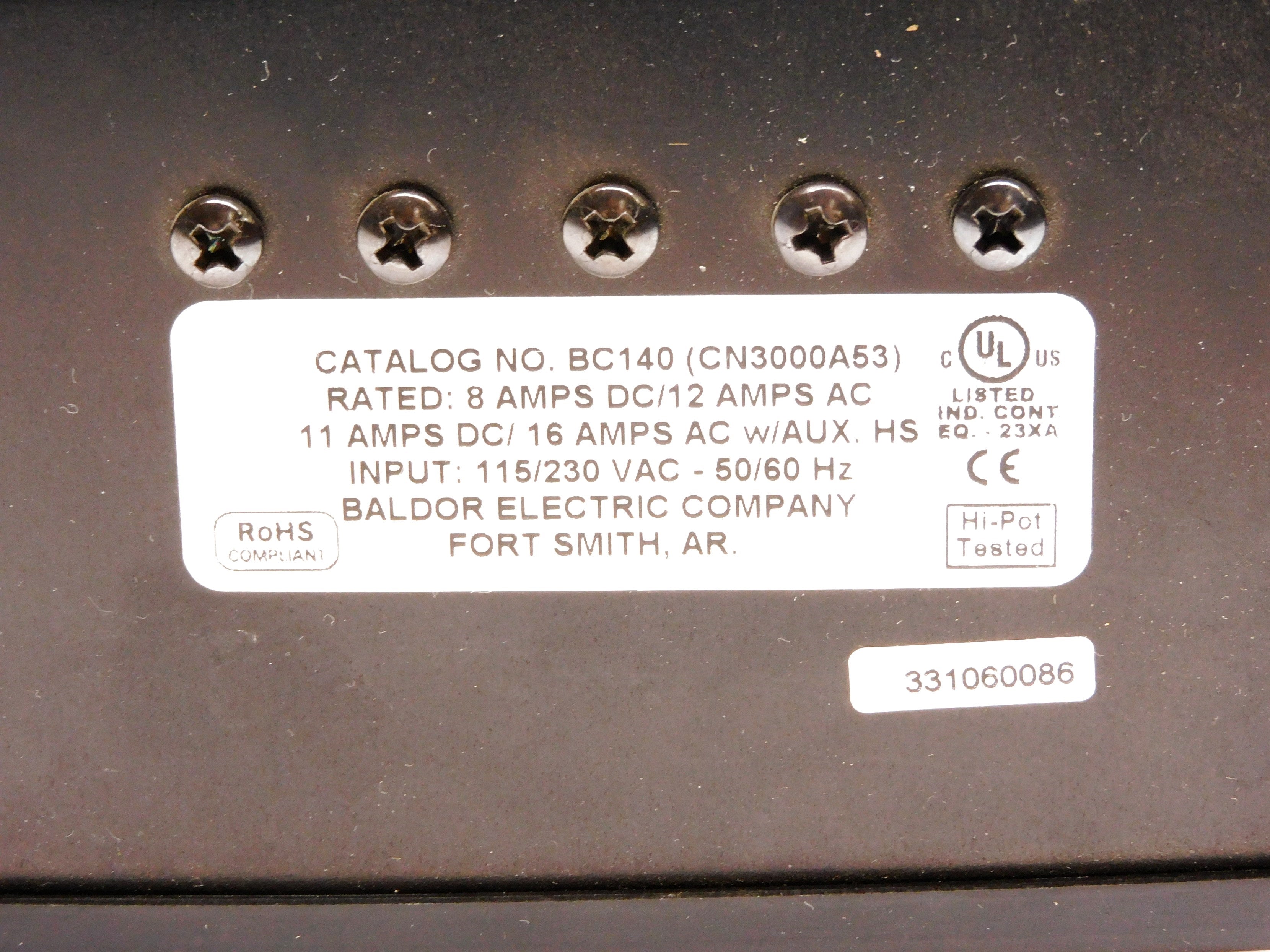 BALDOR BC140 (CN3000A53) NSNP