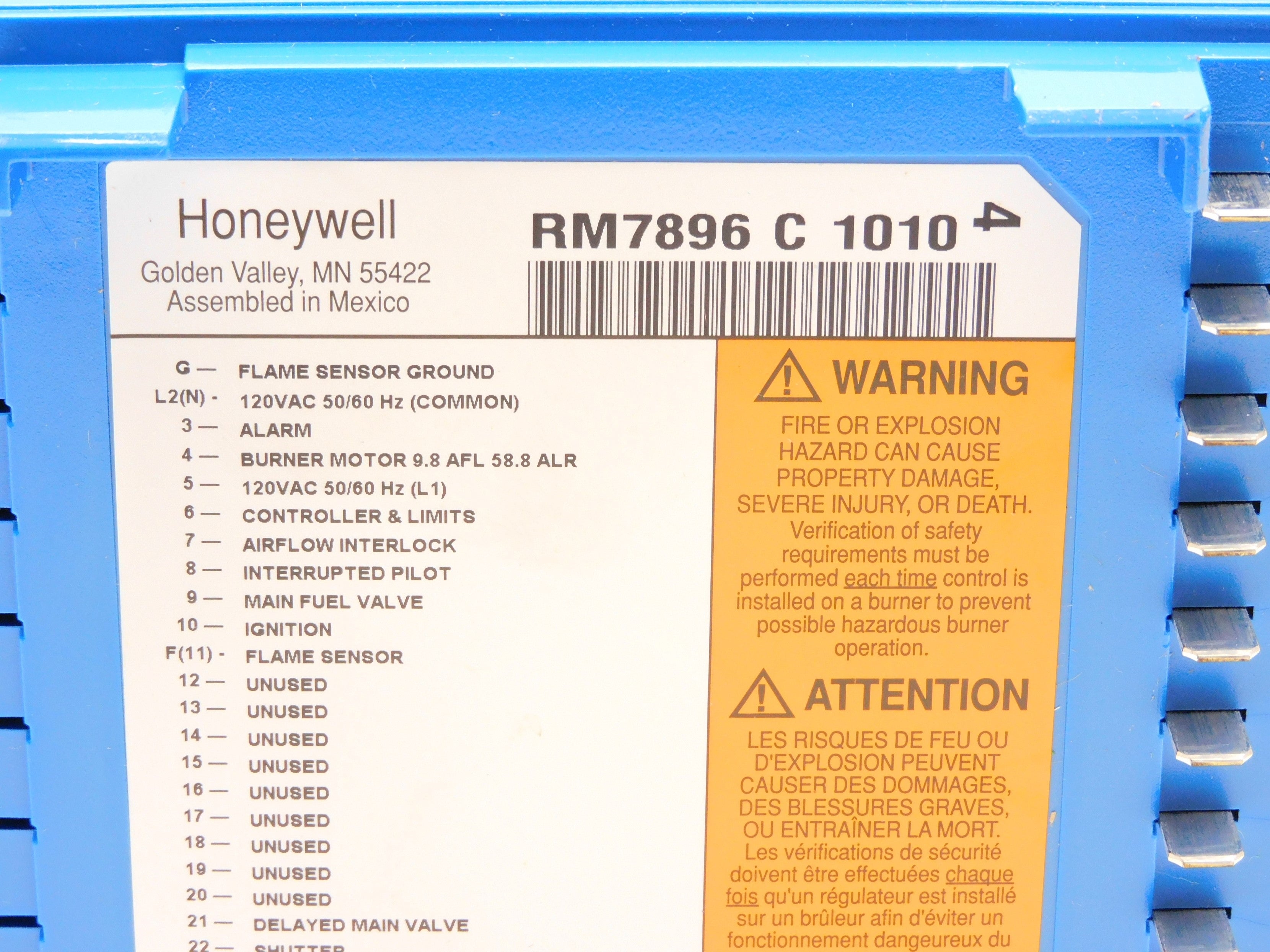 HONEYWELL RM7896C1010 NSMP