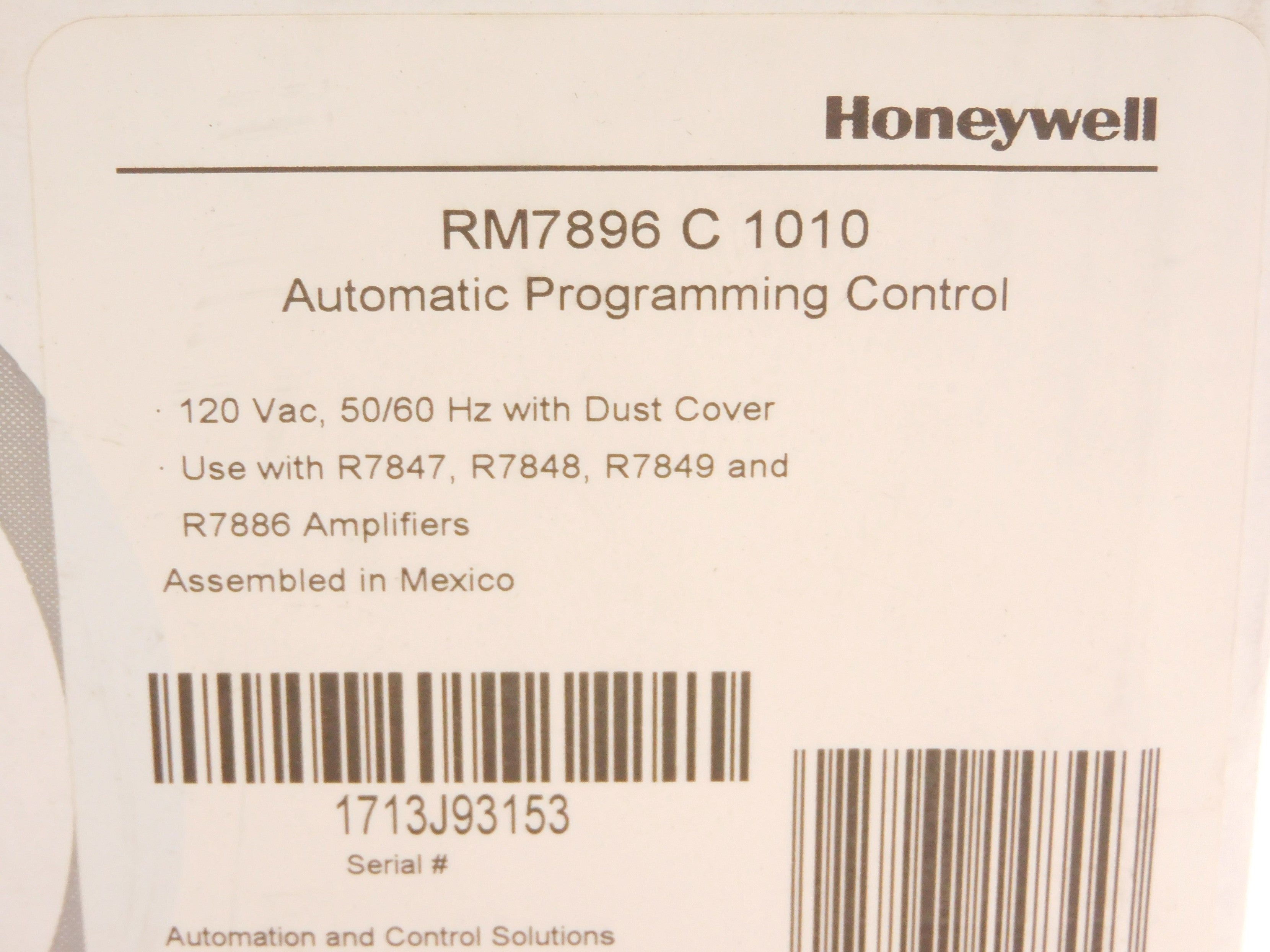 HONEYWELL RM7896C1010 NSMP