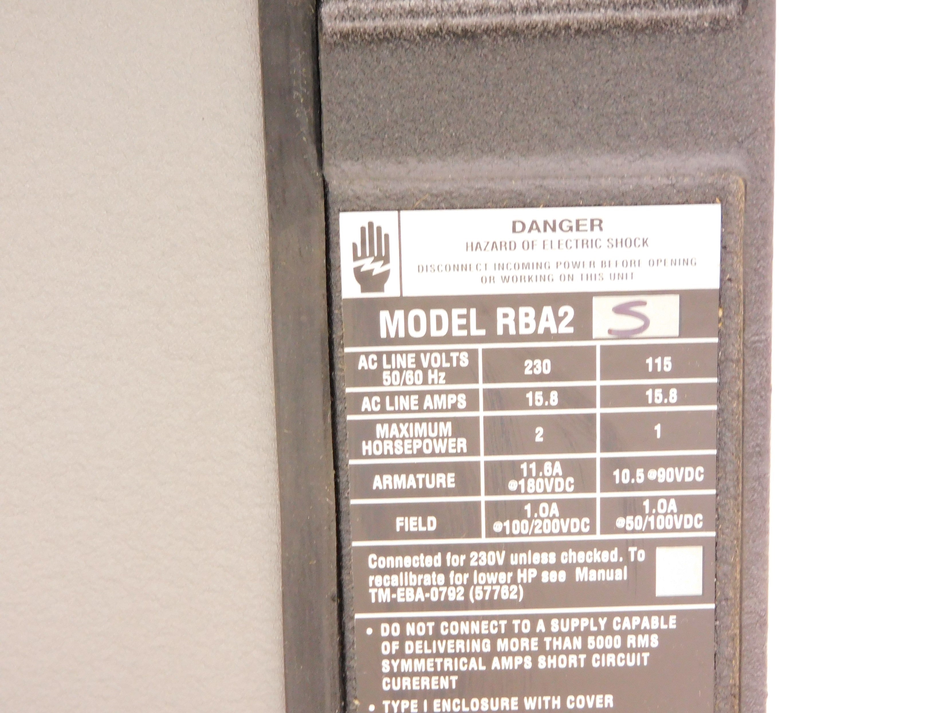 BALDOR RBA2S NSMP
