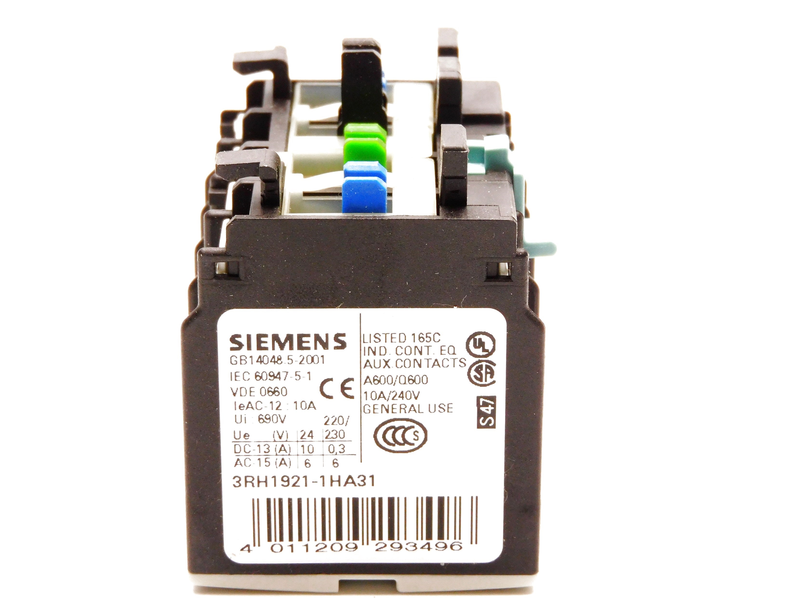 SIEMENS 3RH1921-1HA31 690V 10A NSMP
